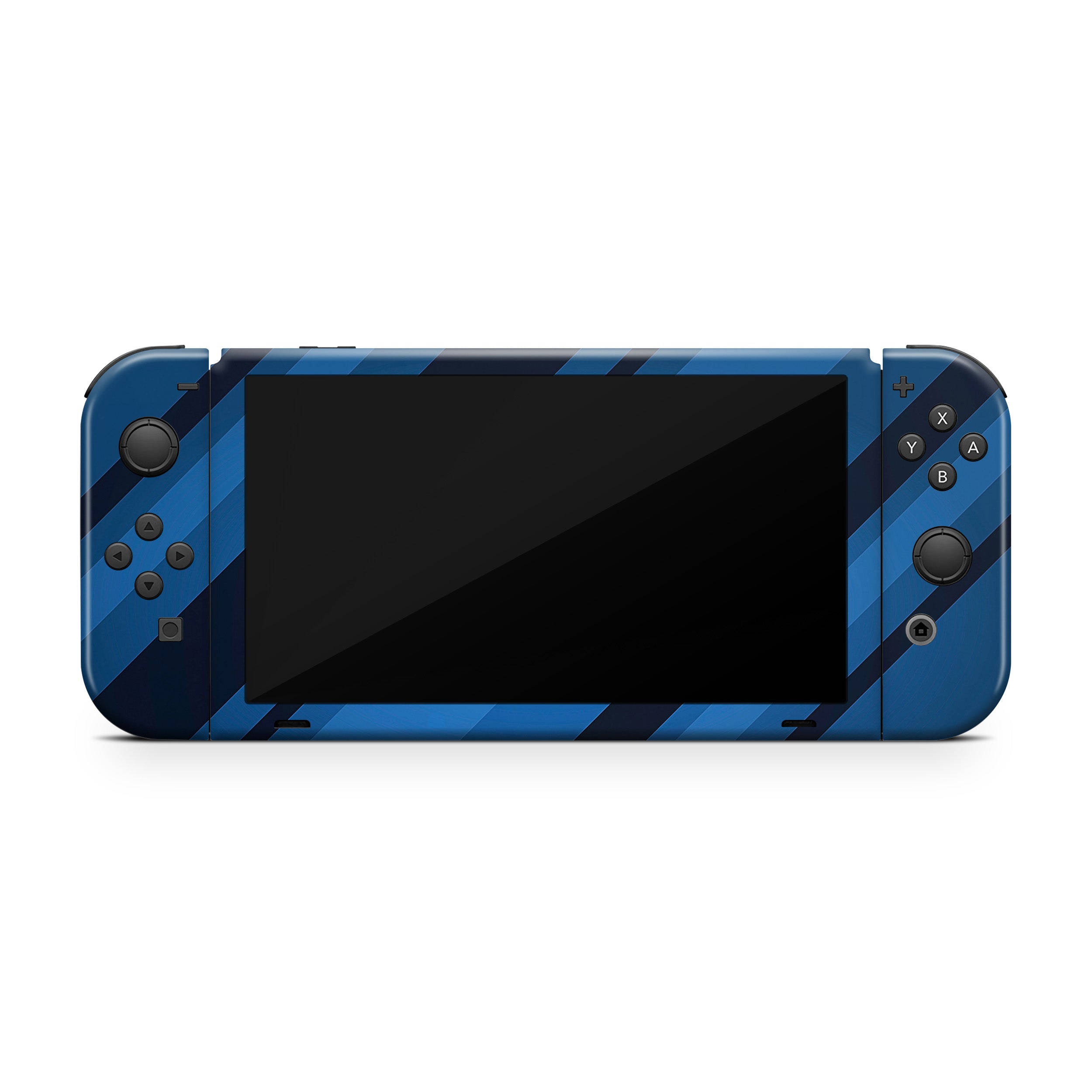Blue Streaks v1 Nintendo Switch OLED Skin - Abstract-inspired design