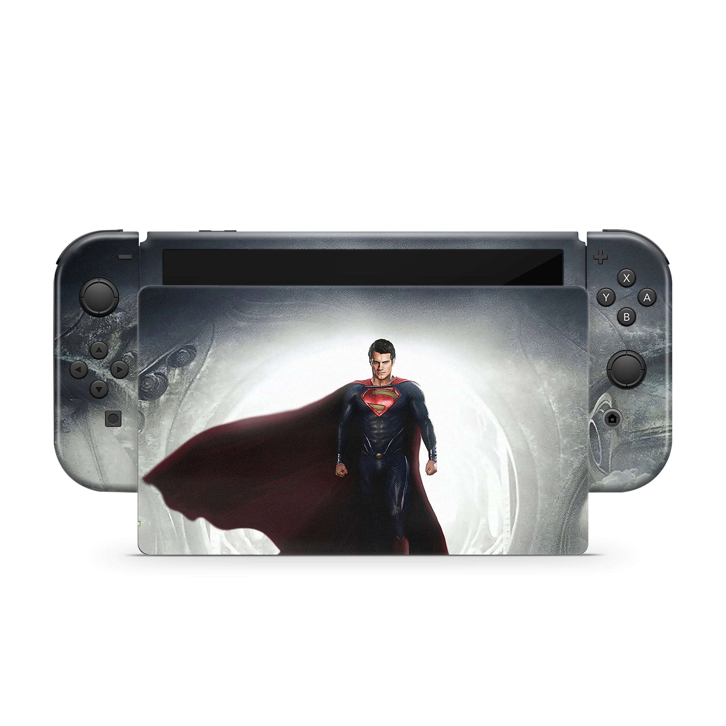 Hero of Steel v1 Nintendo Switch OLED Skin - Comics-inspired design