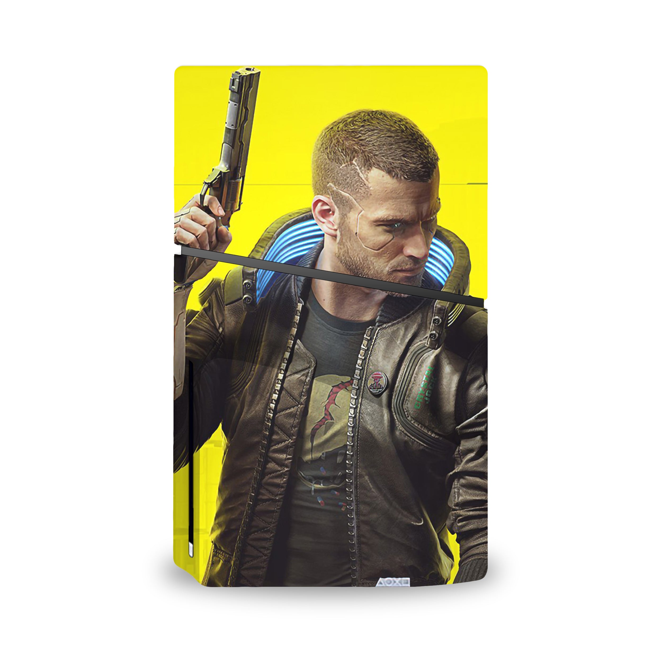 Neon Dystopia v1 PS5 Slim Skin - Video Game-inspired design