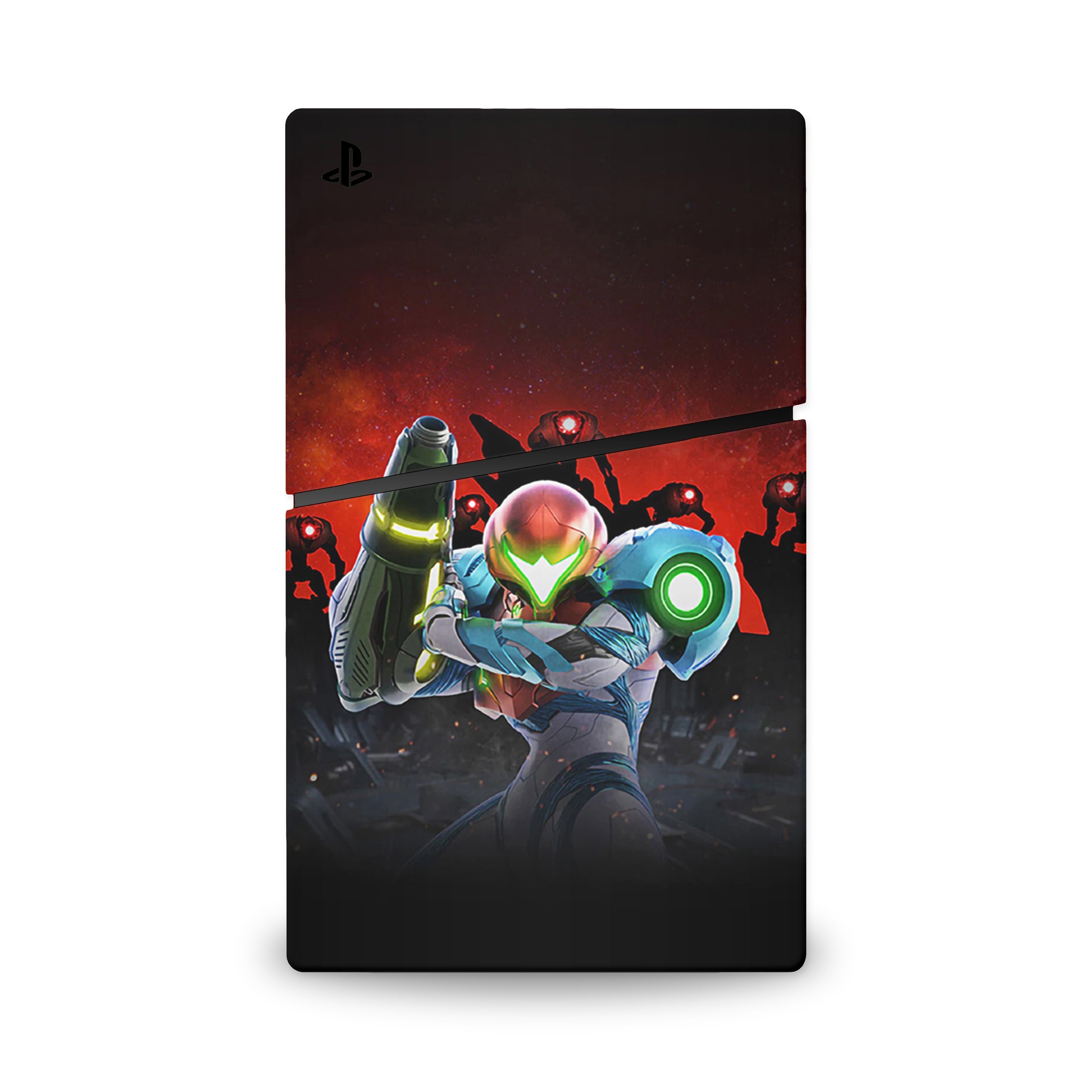 Plasma Sentinel v2 PS5 Slim Digital Skin - Video Game-inspired design