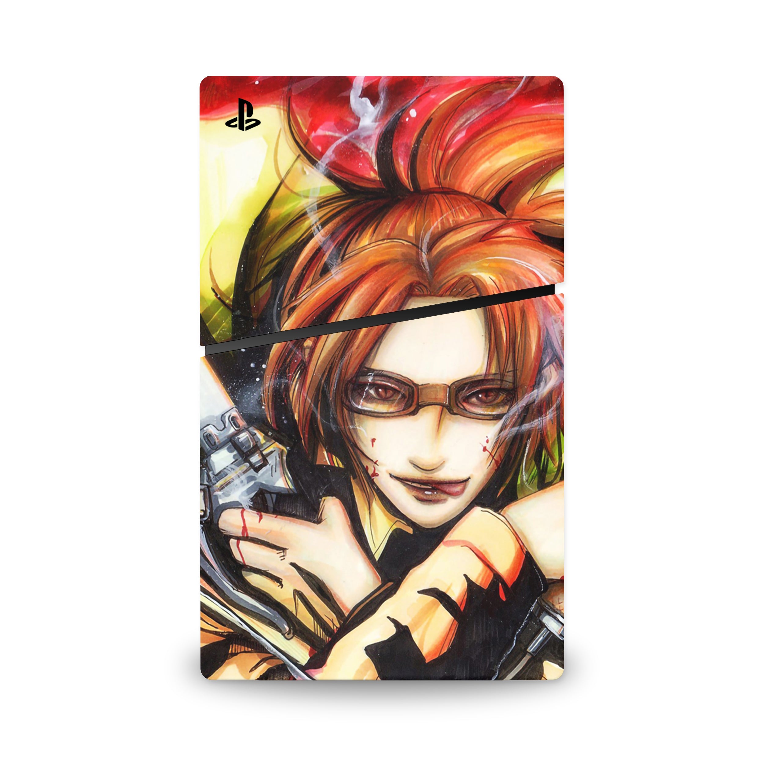 Optic Maverick v1 PS5 Slim Digital Skin - Anime-inspired design