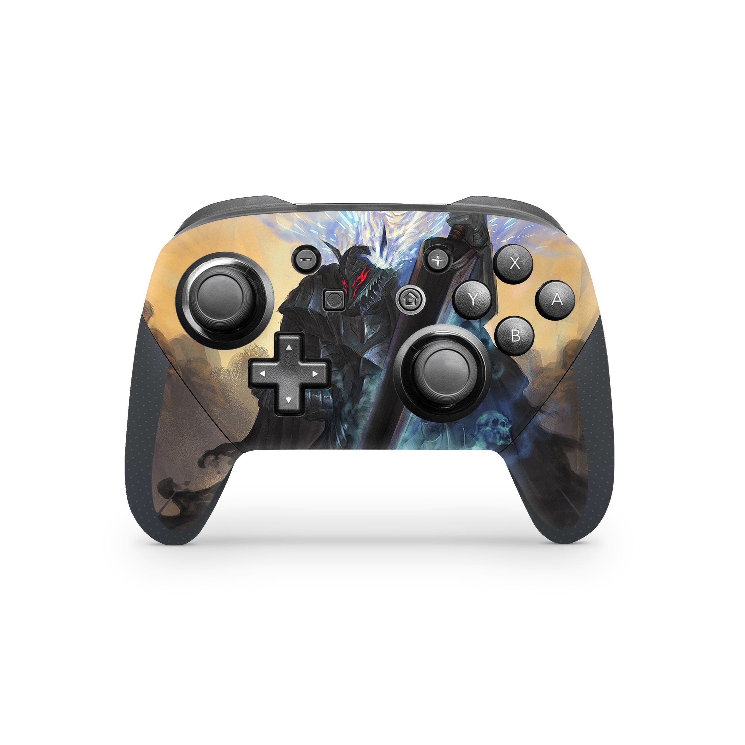 Berserker Knight v2 Nintendo Switch Pro Controller Skin - Anime-inspired design