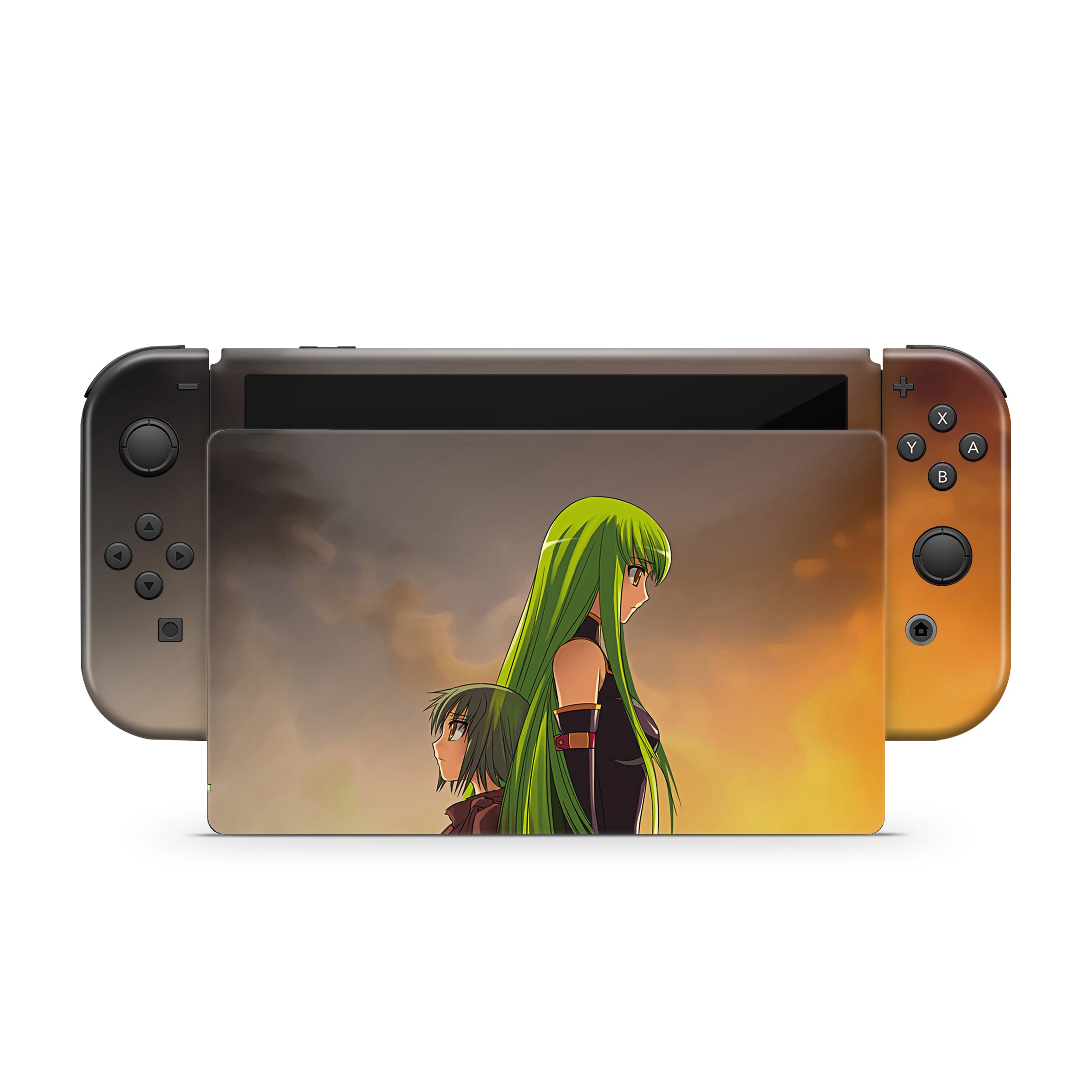 Code Cipher v2 Nintendo Switch OLED Skin - Anime-inspired design
