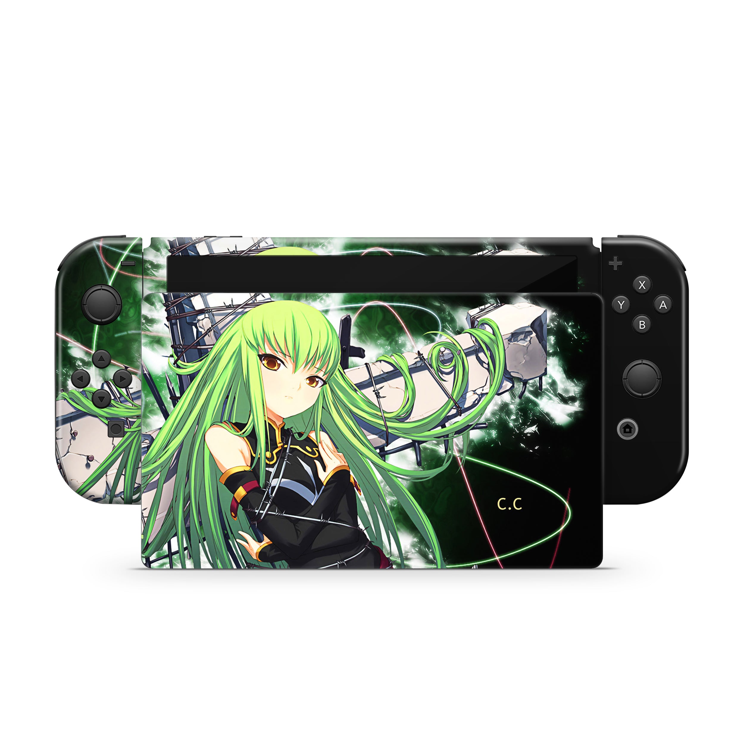 Code Cipher v3 Nintendo Switch OLED Skin - Anime-inspired design
