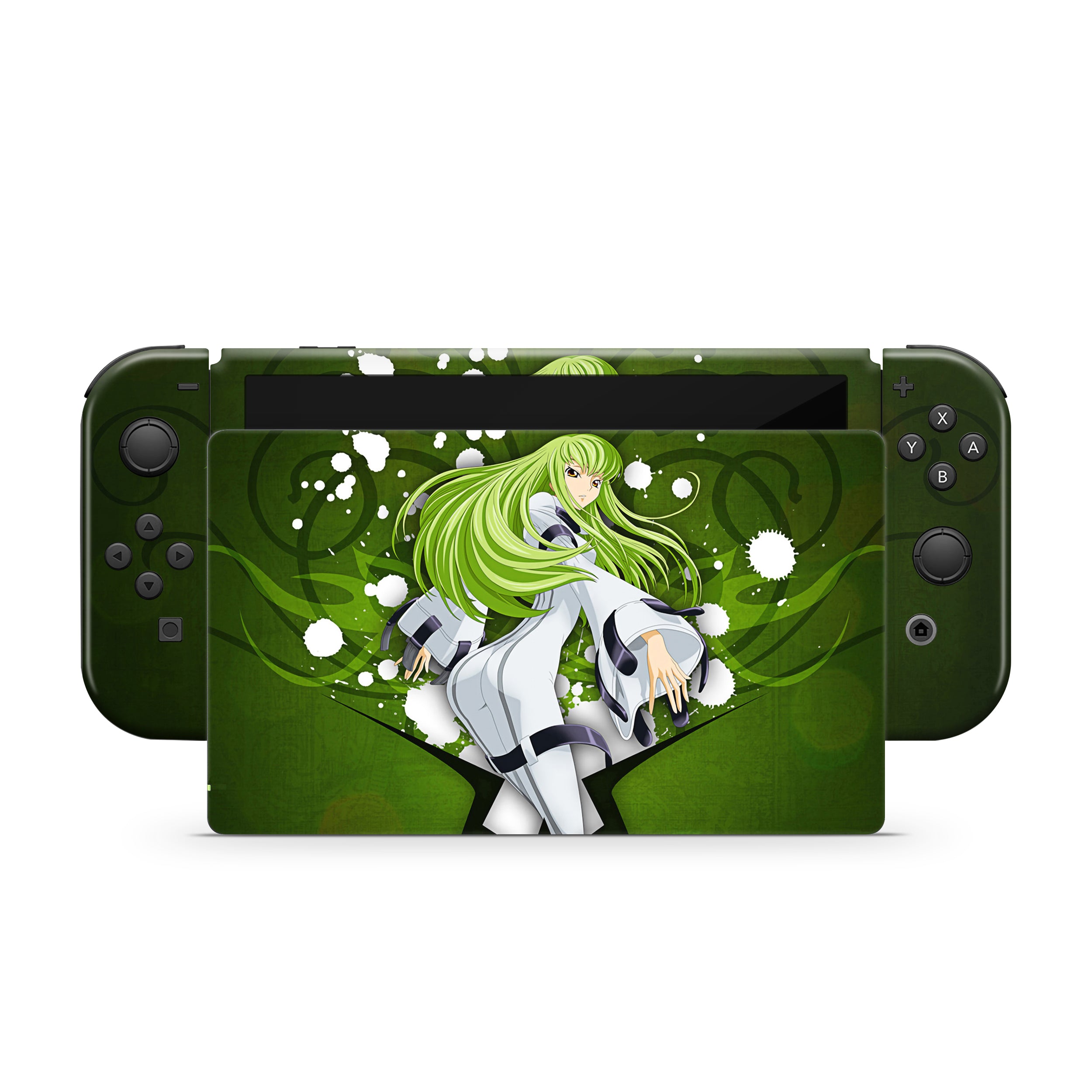 Code Cipher v4 Nintendo Switch OLED Skin - Anime-inspired design