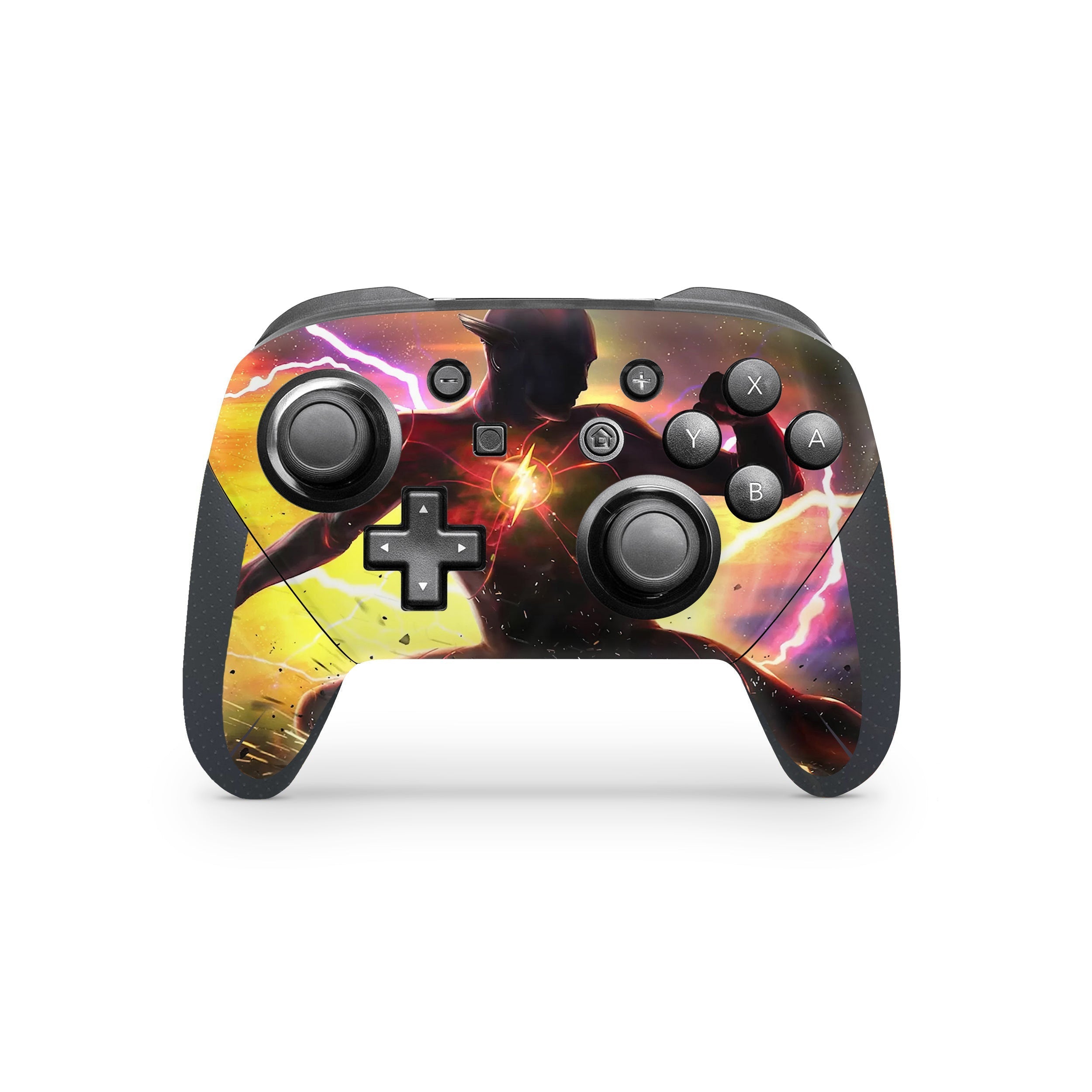 Red Velocity v6 Nintendo Switch Pro Controller Skin - Comics-inspired design