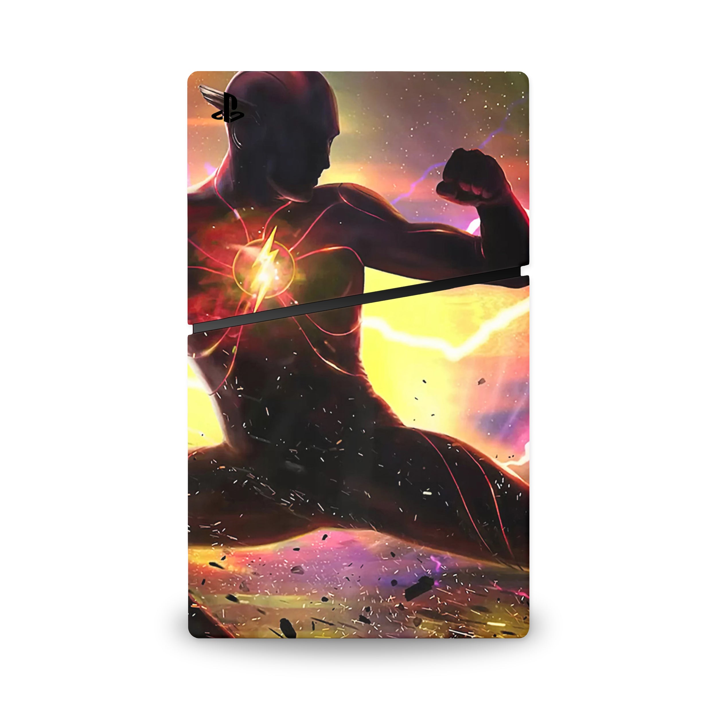 Red Velocity v6 PS5 Slim Skin - Comics-inspired design