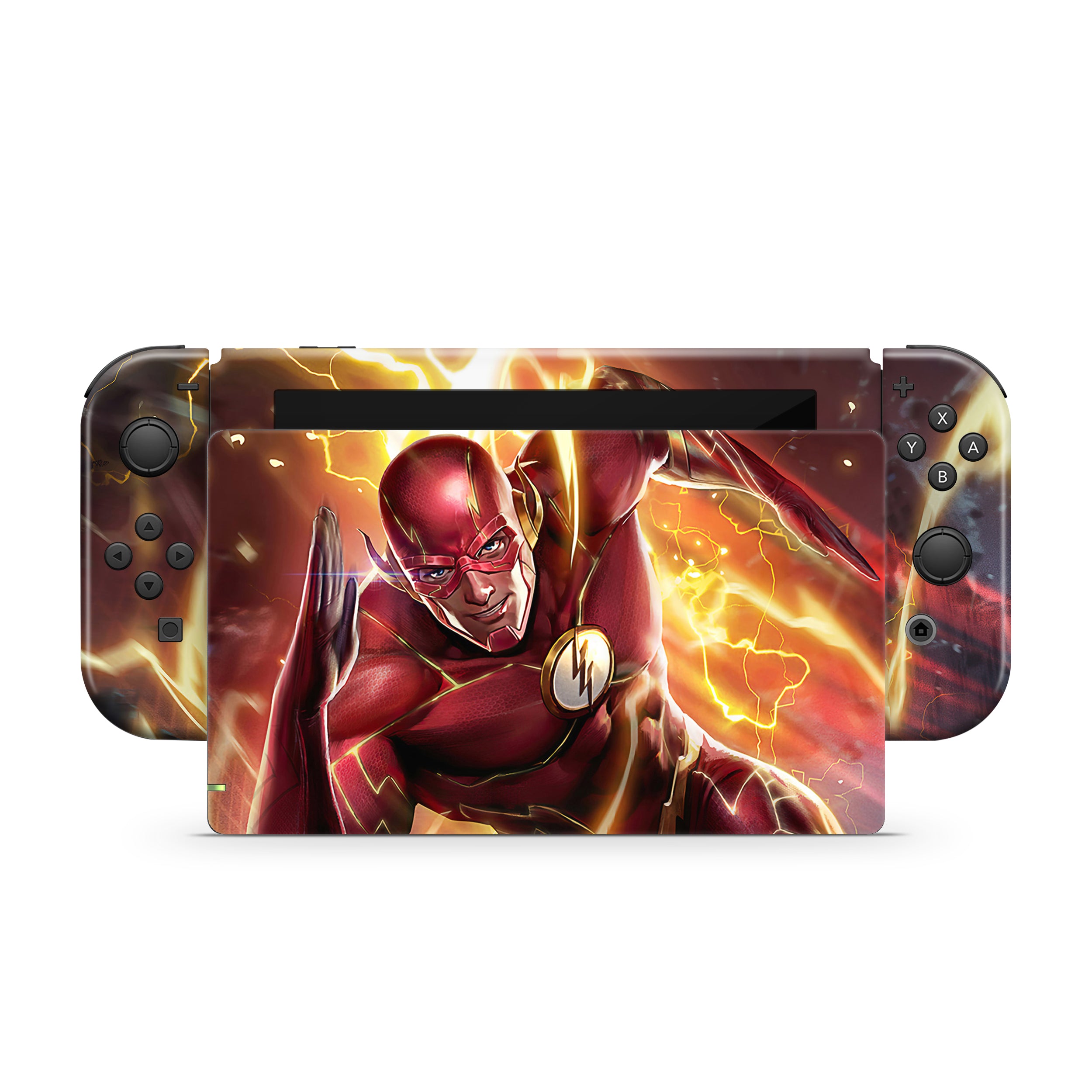 Red Velocity v8 Nintendo Switch Skin - Comics-inspired design