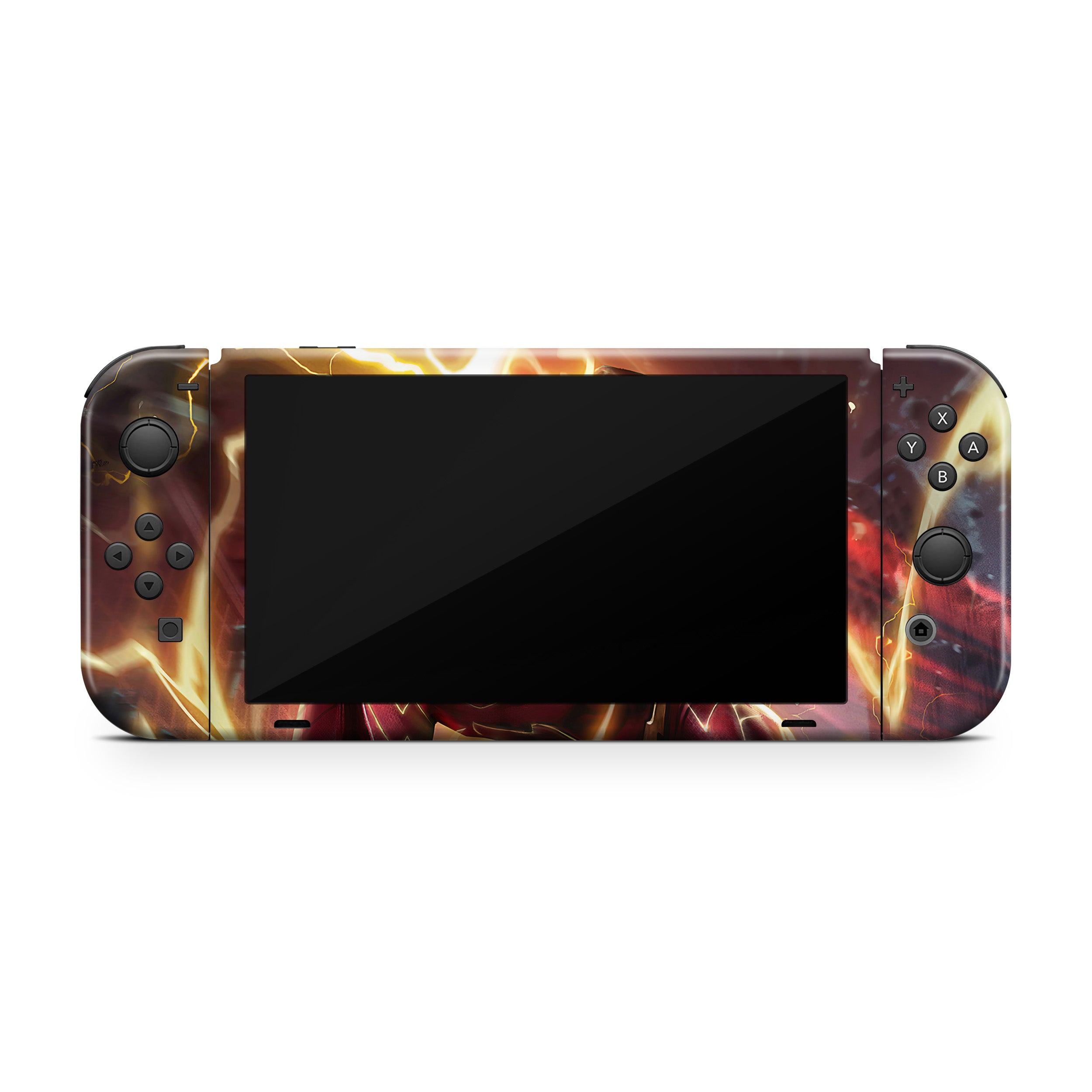 Red Velocity v8 Nintendo Switch OLED Skin - Comics-inspired design