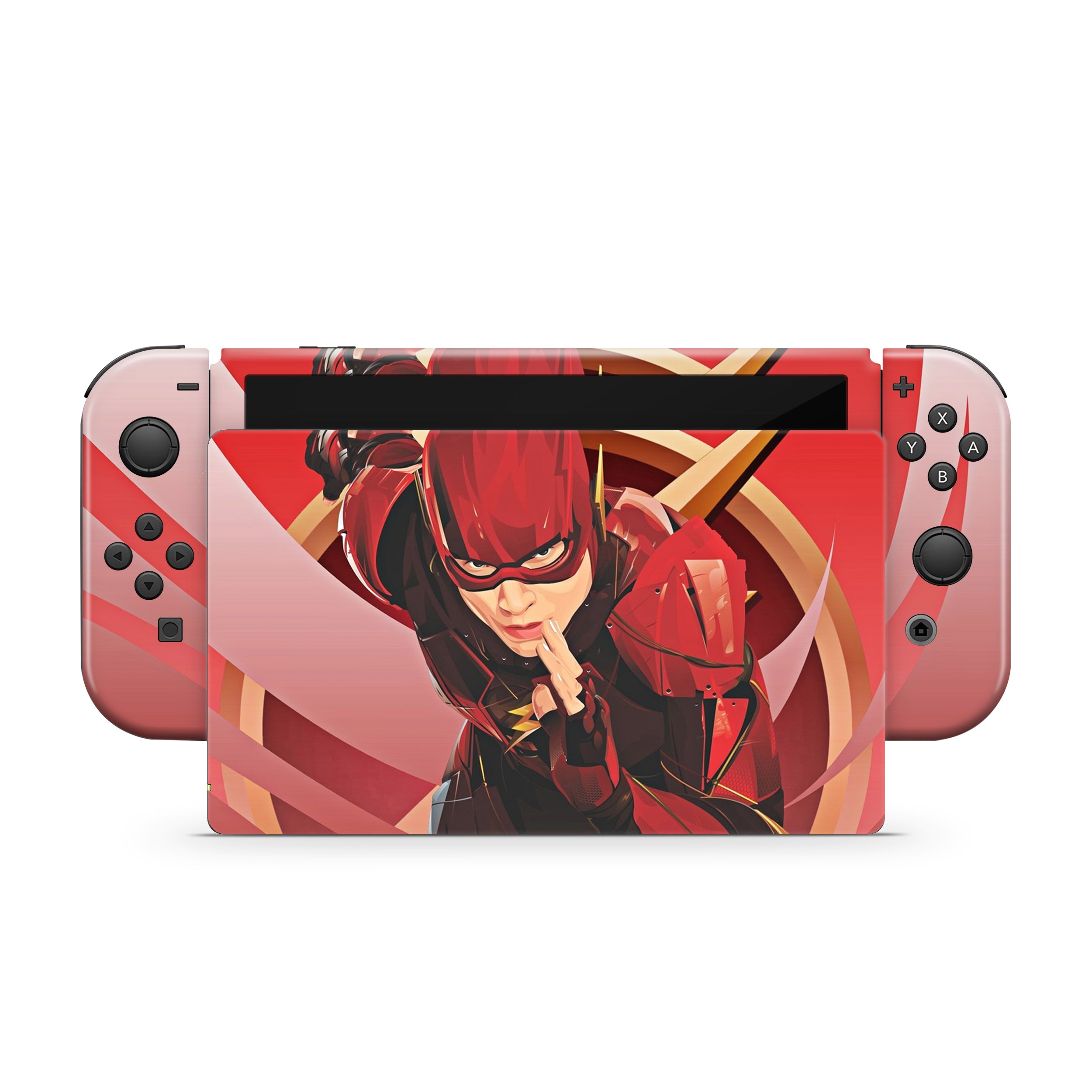 Red Velocity v9 Nintendo Switch OLED Skin - Comics-inspired design