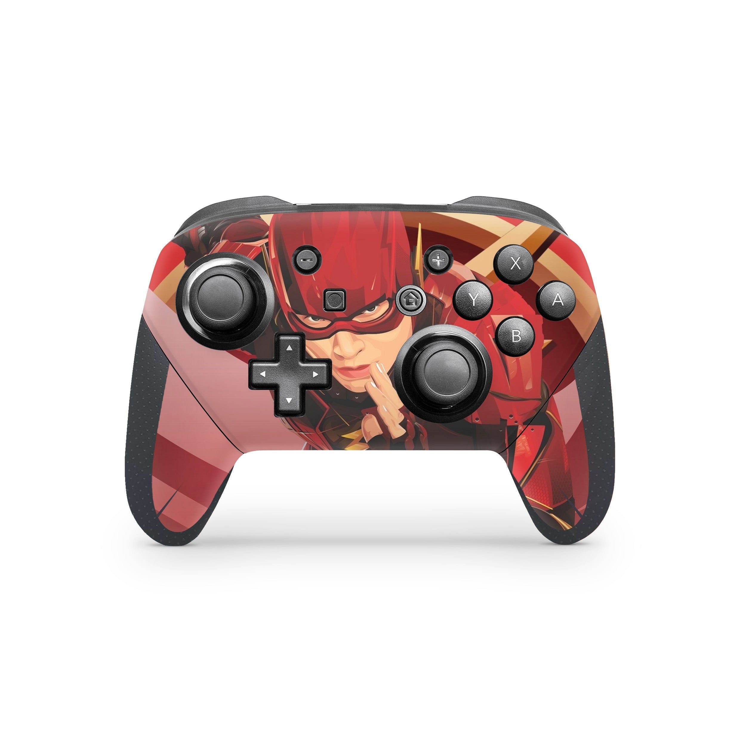 Red Velocity v9 Nintendo Switch Pro Controller Skin - Comics-inspired design