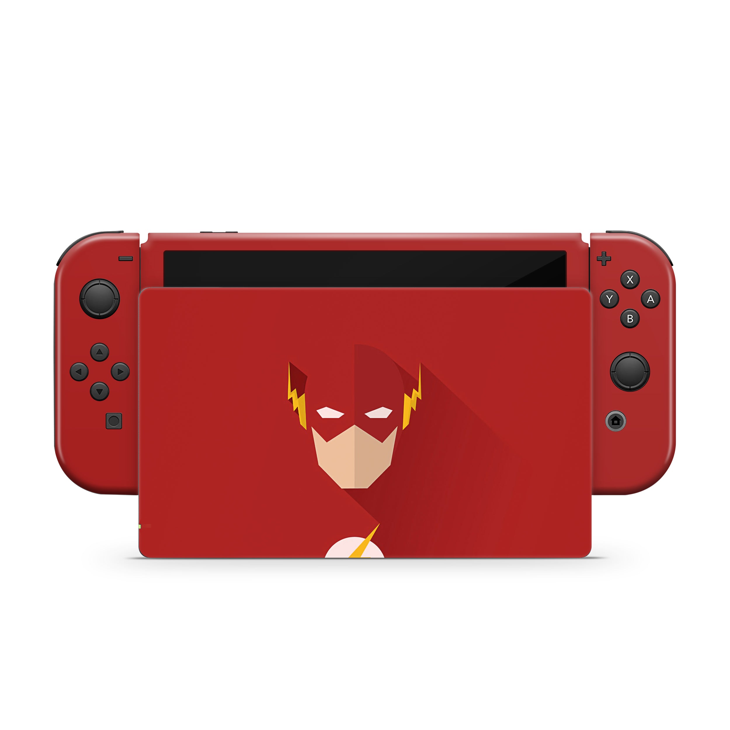 Red Velocity v10 Nintendo Switch OLED Skin - Comics-inspired design