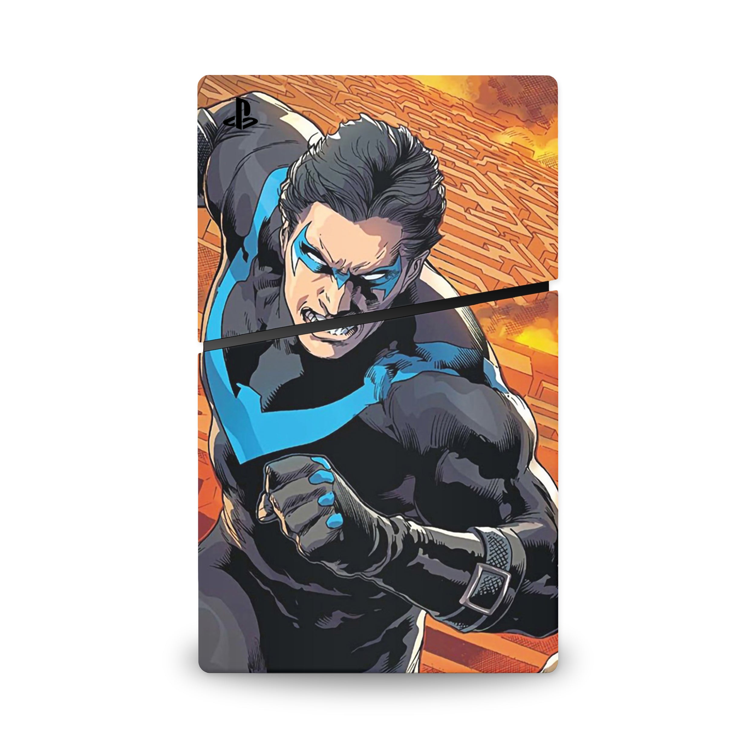Shadow Vigilante v1 PS5 Slim Skin - Comics-inspired design