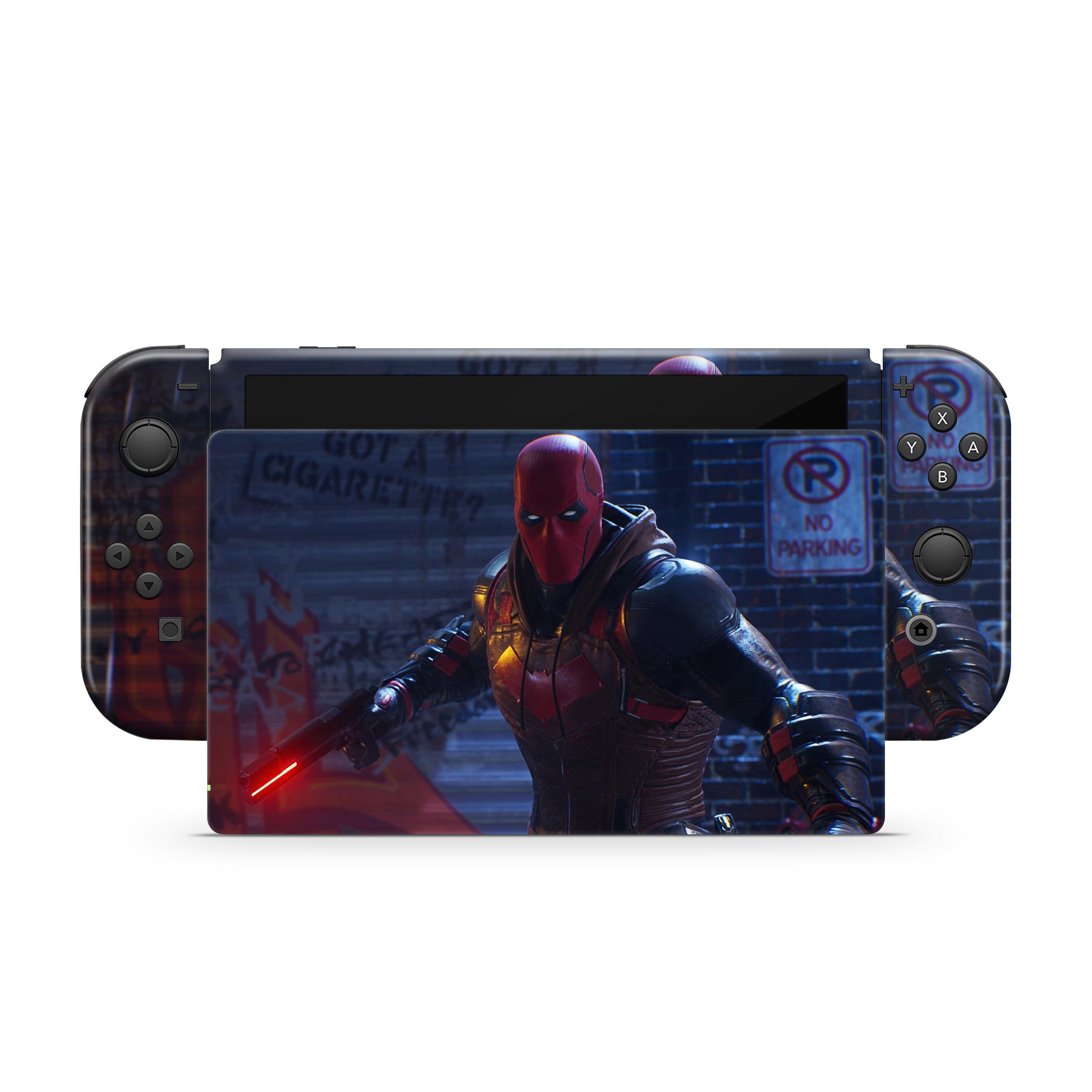 Outlaw Knight v5 Nintendo Switch OLED Skin - Comics-inspired design