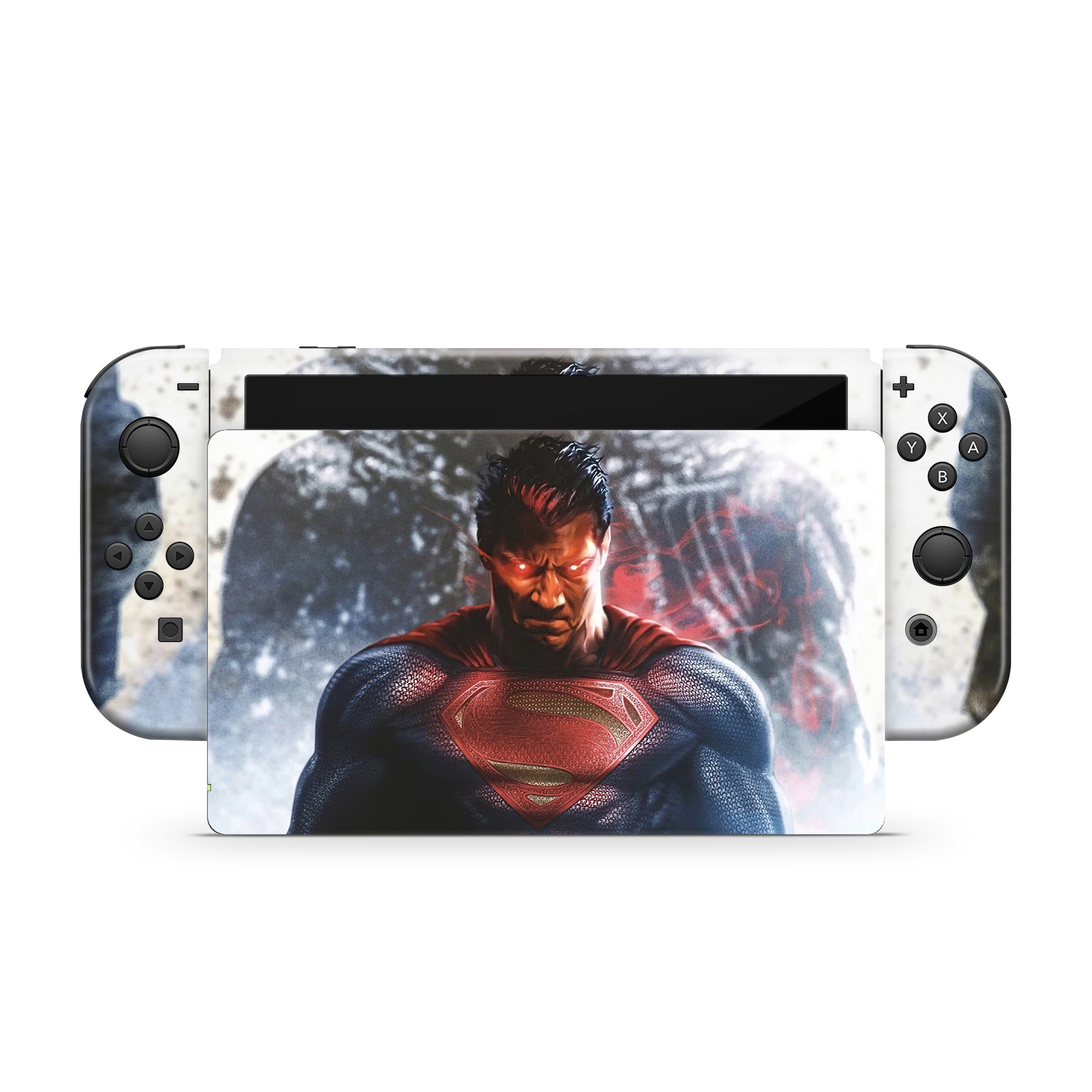Hero of Steel v2 Nintendo Switch OLED Skin - Comics-inspired design