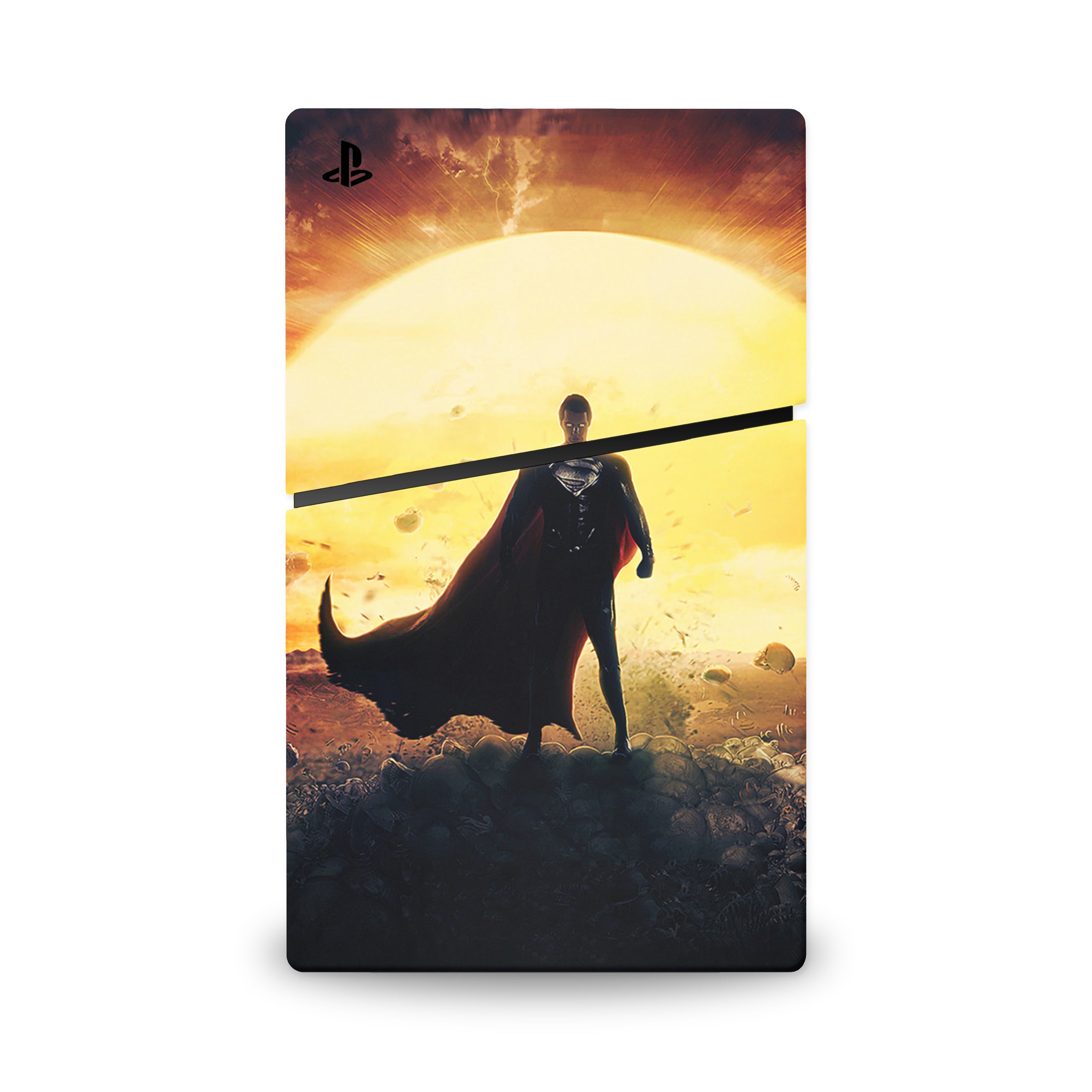Hero of Steel v4 PS5 Slim Skin - Comics-inspired design