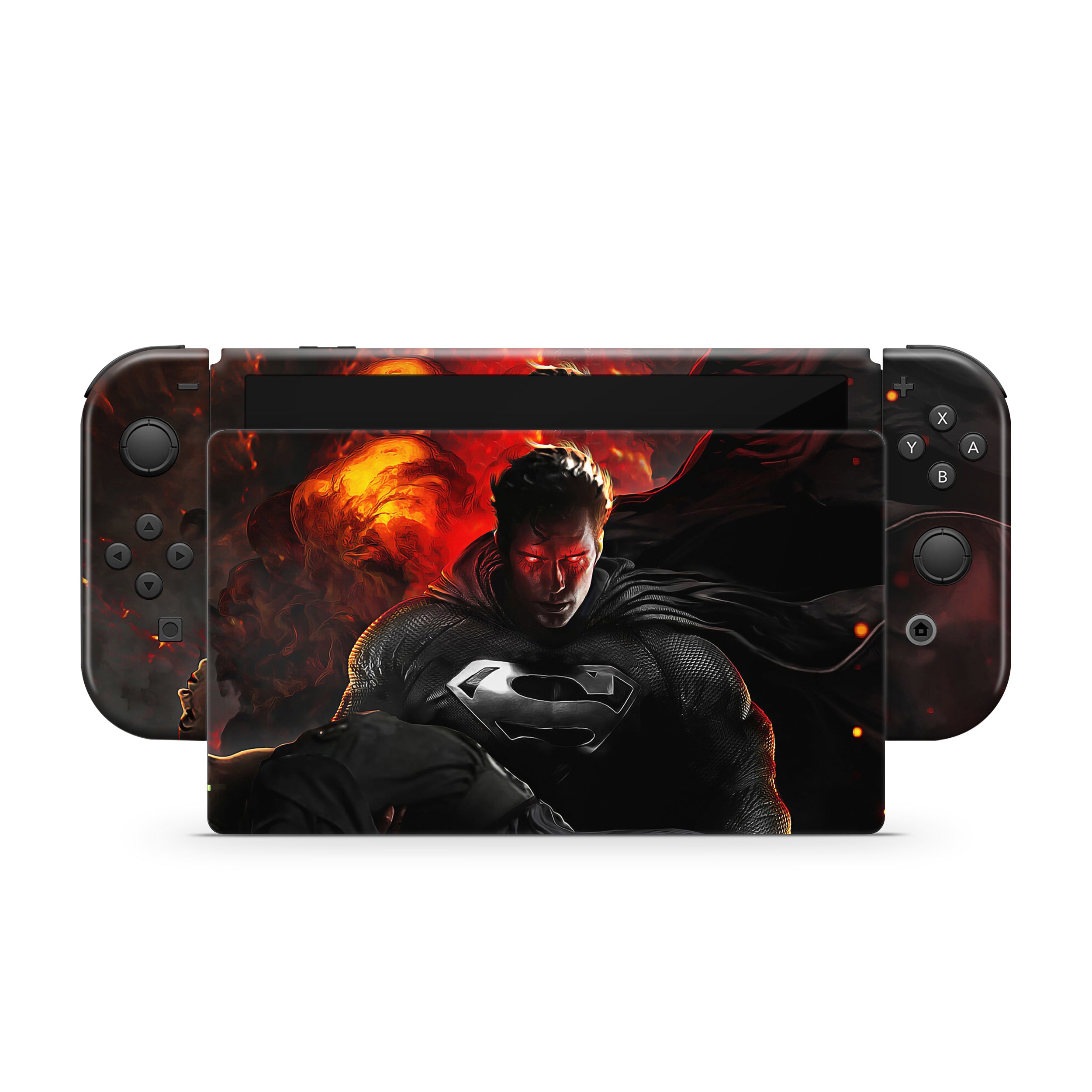 Hero of Steel v5 Nintendo Switch OLED Skin - Comics-inspired design