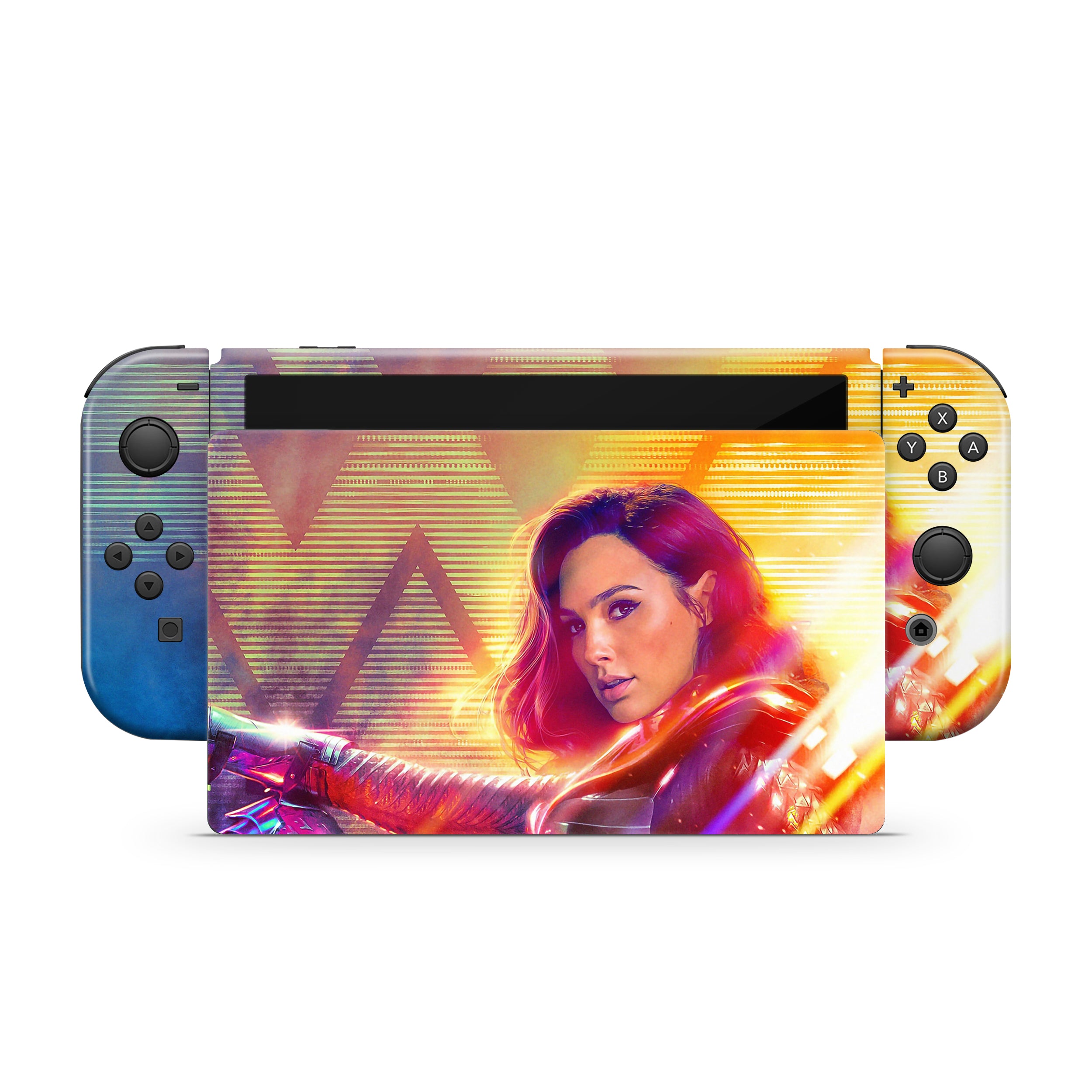 Amazon Goddess v9 Nintendo Switch OLED Skin - Comics-inspired design