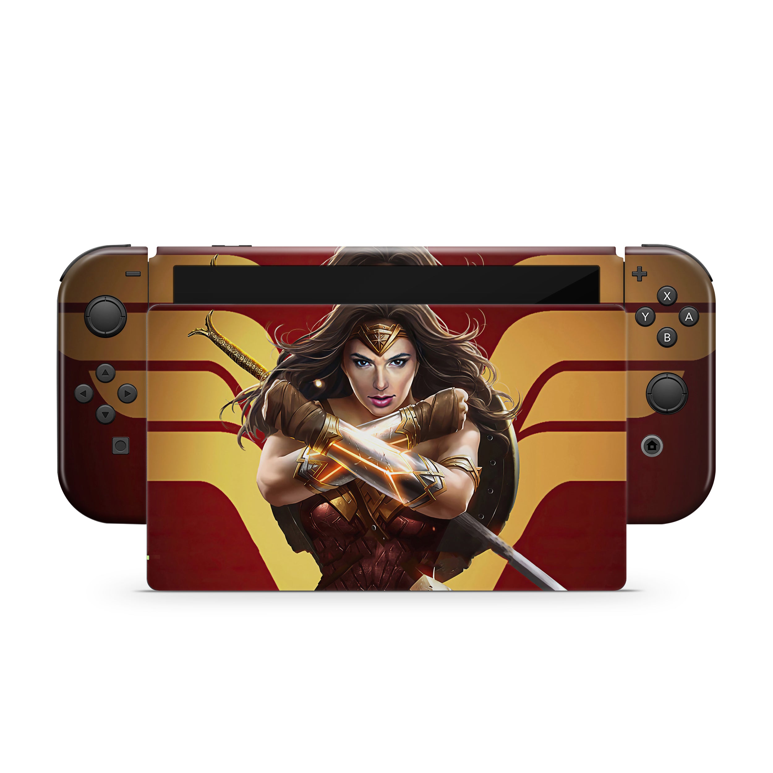 Amazon Goddess v10 Nintendo Switch OLED Skin - Comics-inspired design