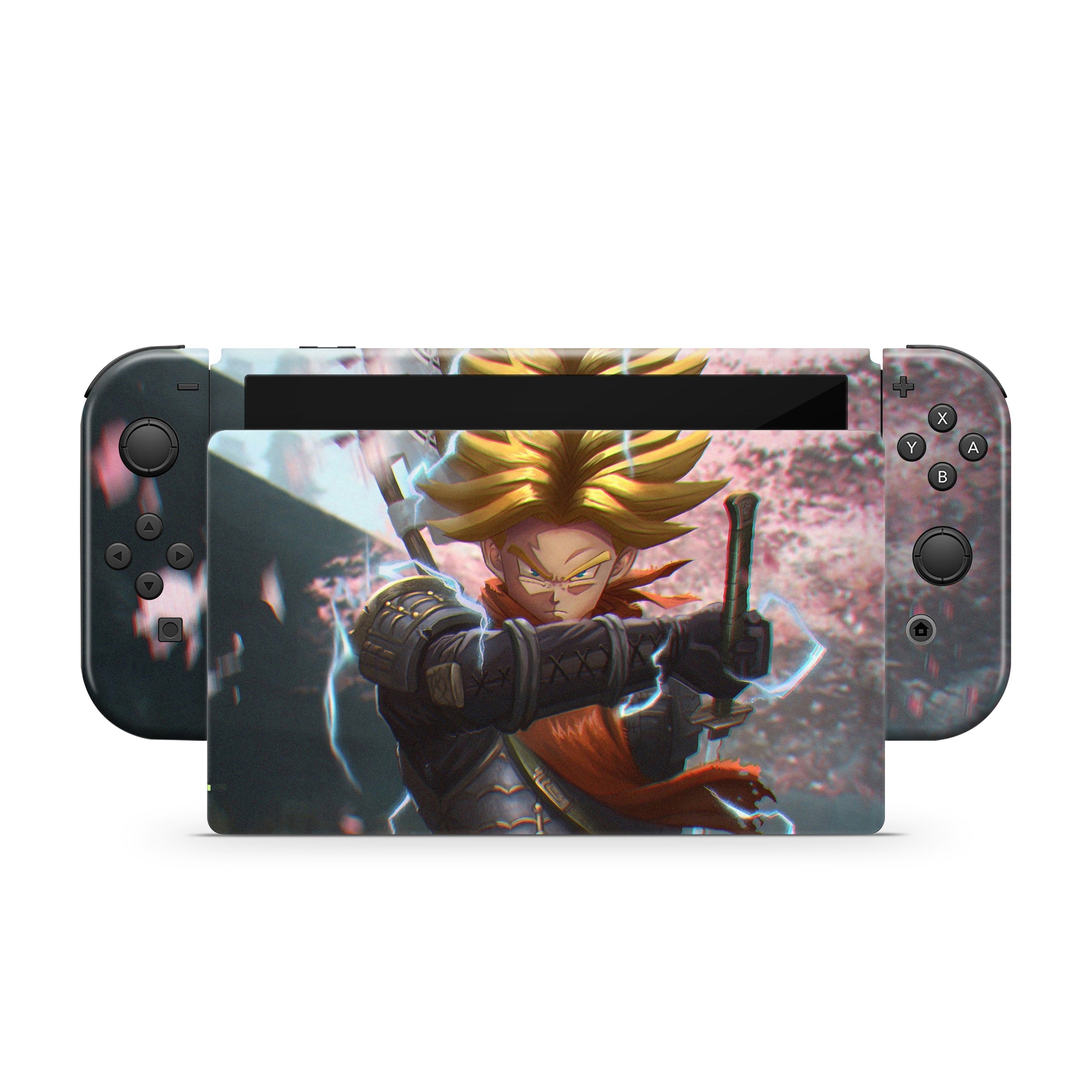 Time Warrior v2 Nintendo Switch OLED Skin - Anime-inspired design