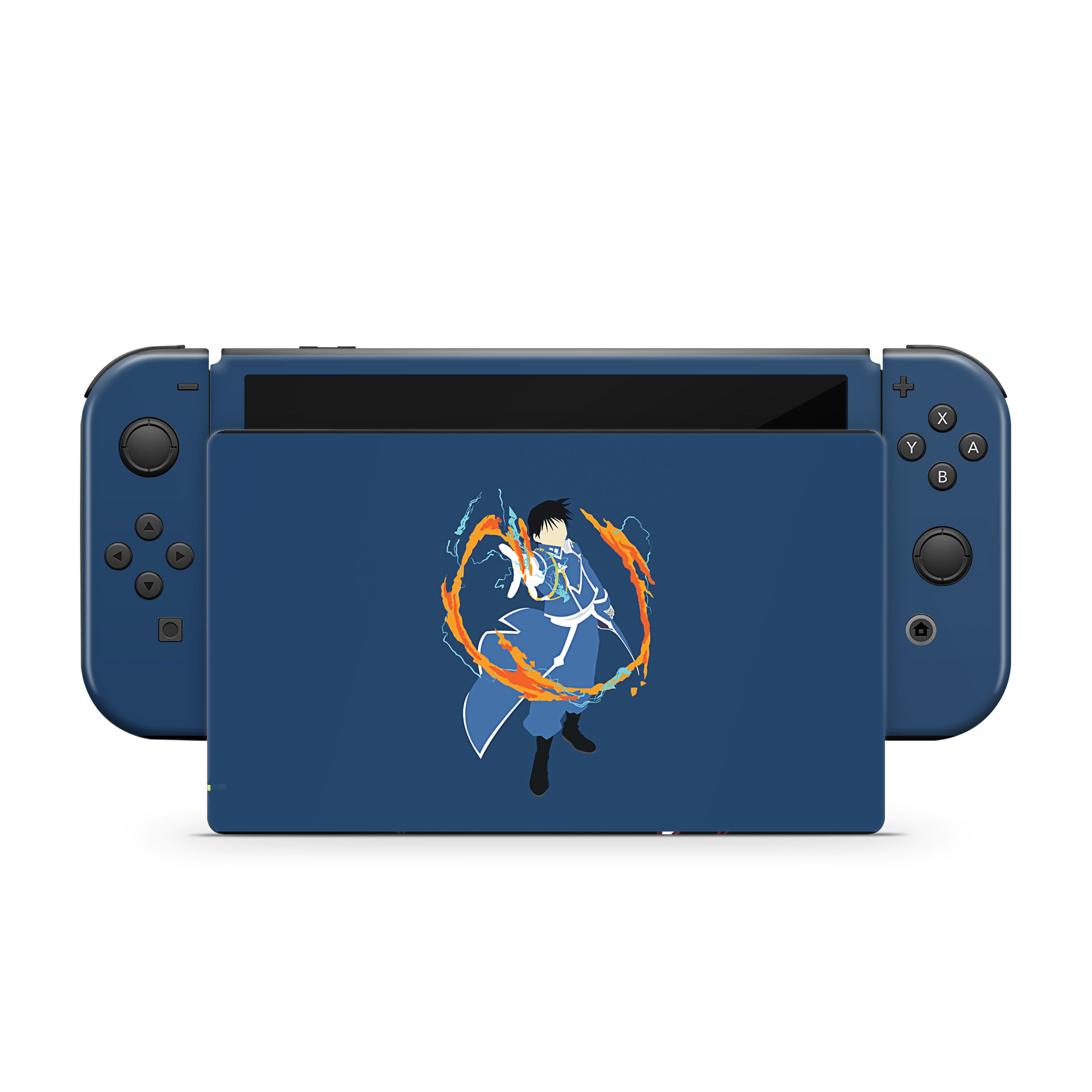 Fire Alchemist v1 Nintendo Switch OLED Skin - Anime-inspired design