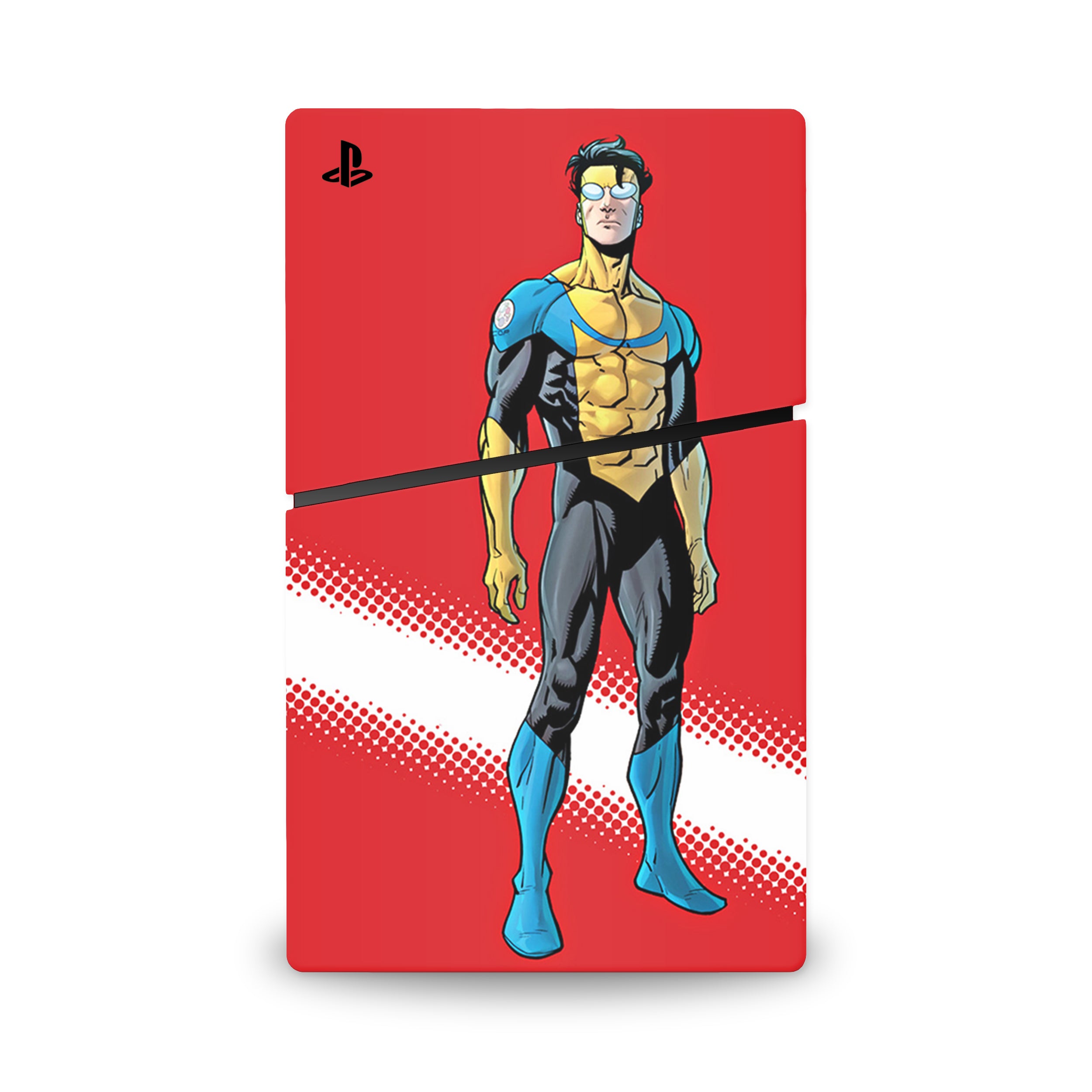 Indomitable Hero v1 PS5 Slim Skin - Comics-inspired design