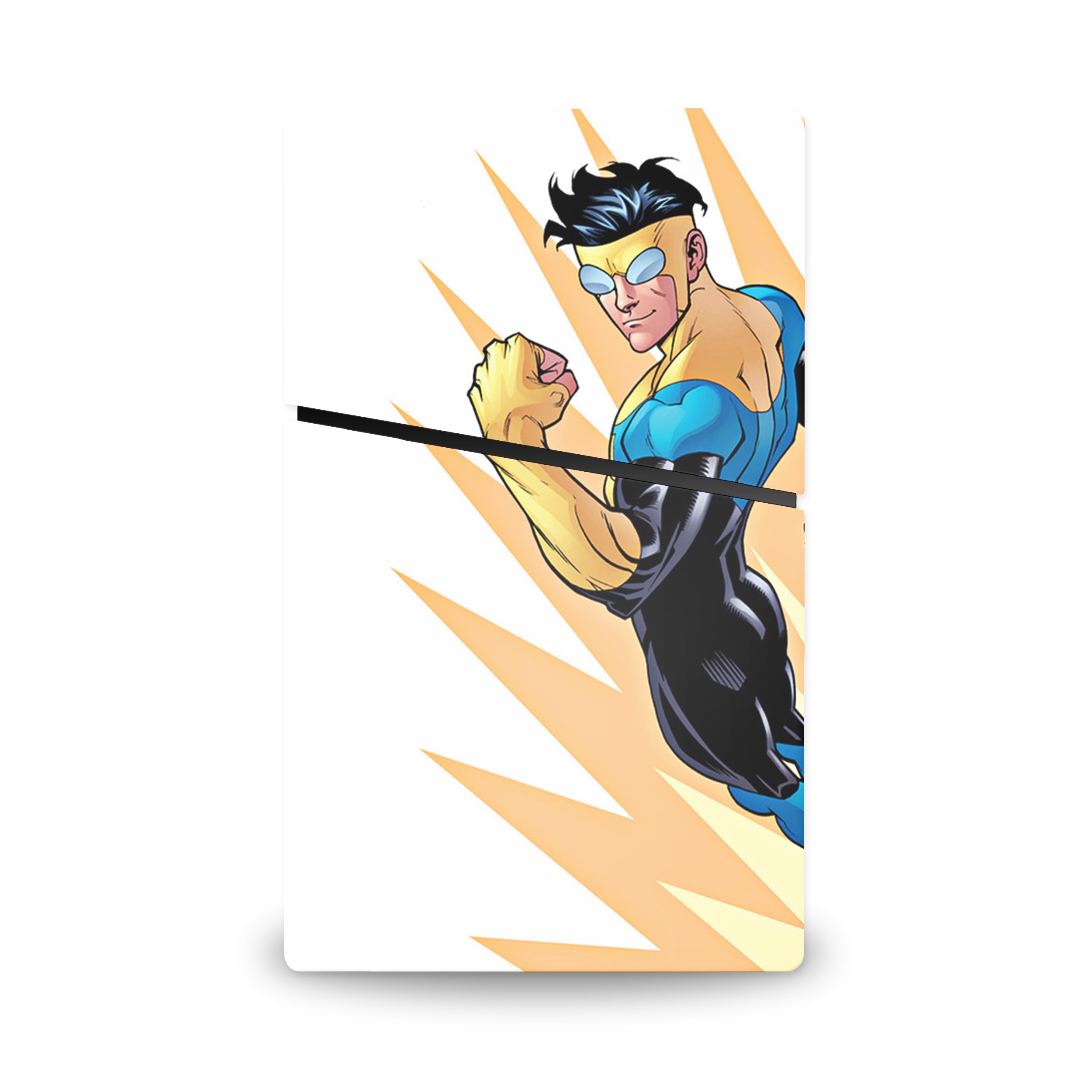 Indomitable Hero v2 PS5 Slim Digital Skin - Comics-inspired design