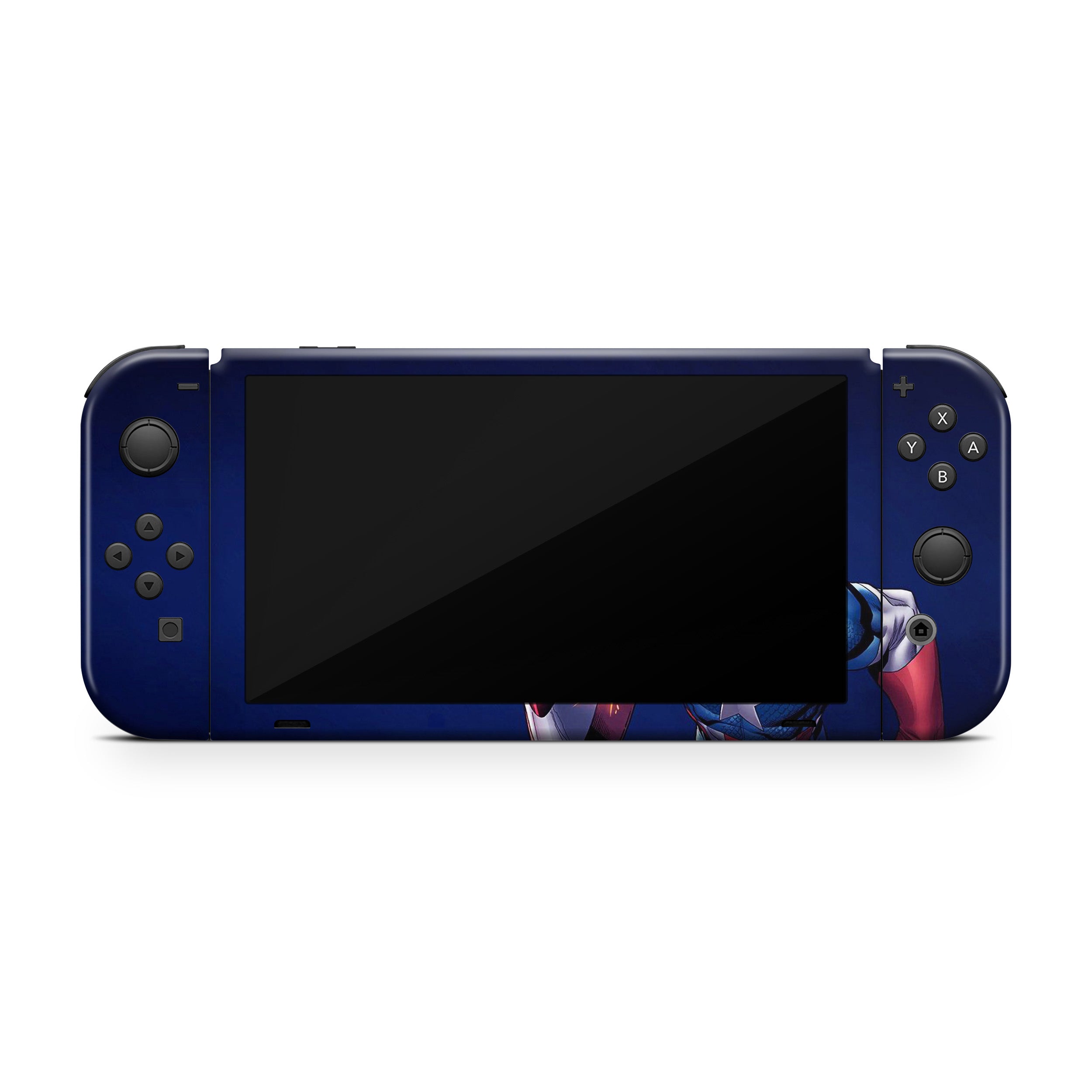 Freedom Vanguard v12 Nintendo Switch OLED Skin - Comics-inspired design