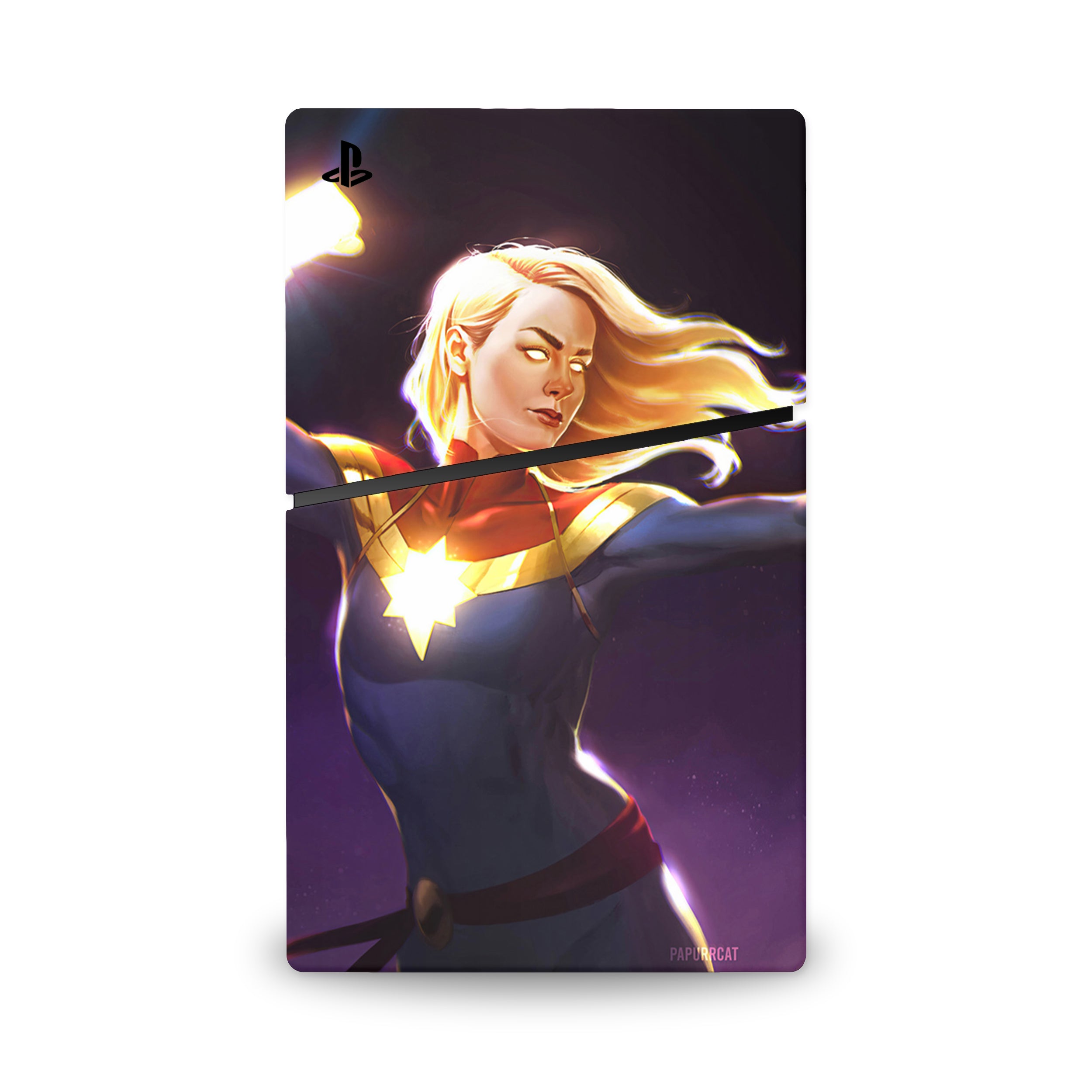 Galactic Champion v6 PS5 Slim Skin - Comics-inspired design