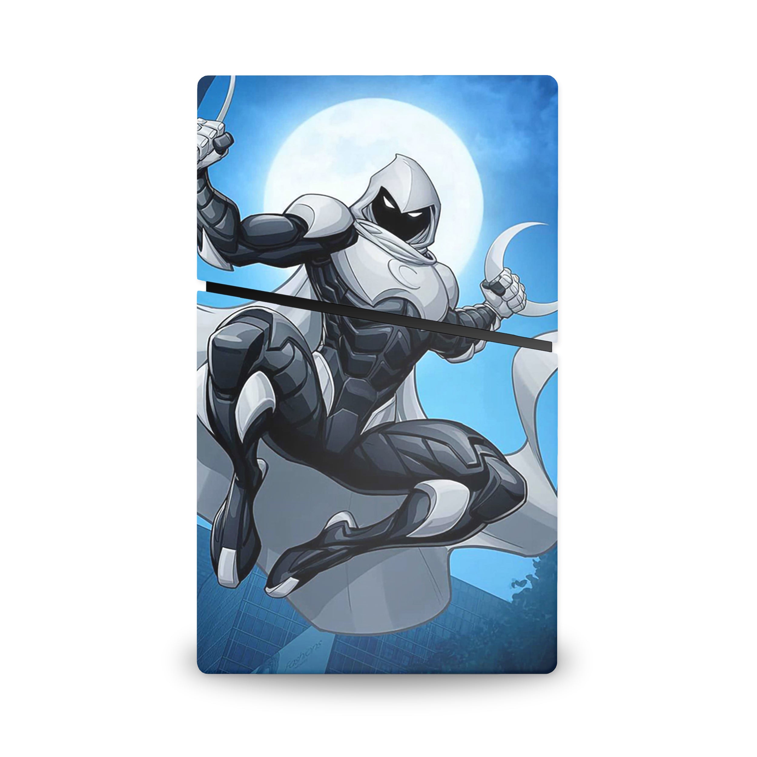 Lunar Vigilante v3 PS5 Slim Digital Skin - Comics-inspired design