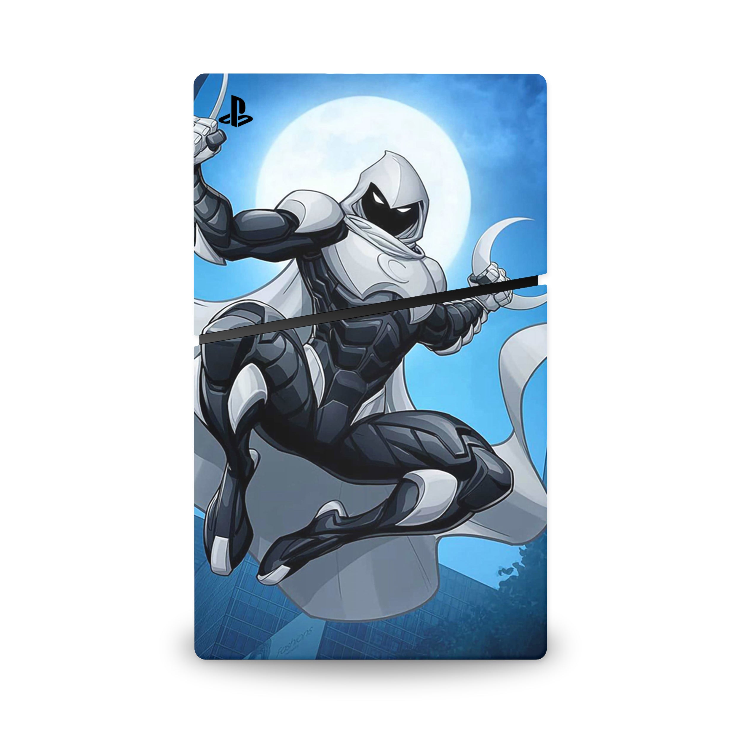 Lunar Vigilante v3 PS5 Slim Digital Skin - Comics-inspired design