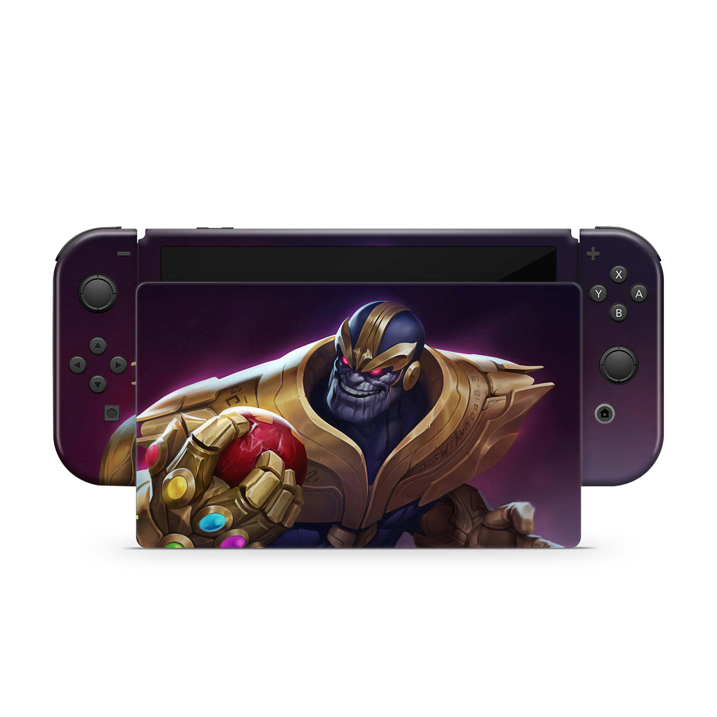 Titan of Doom v8 Nintendo Switch OLED Skin - Comics-inspired design