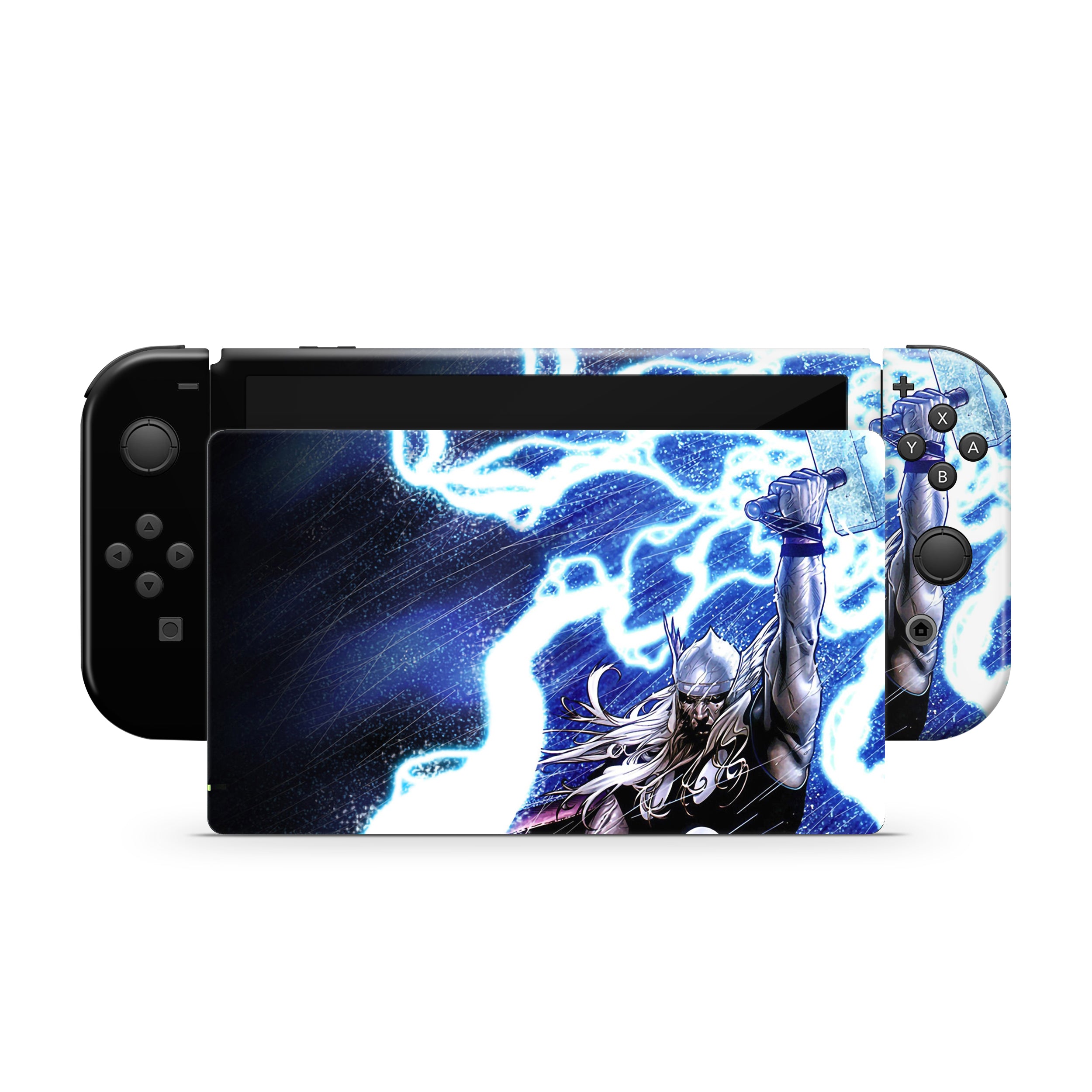 Thunder God v6 Nintendo Switch OLED Skin - Comics-inspired design