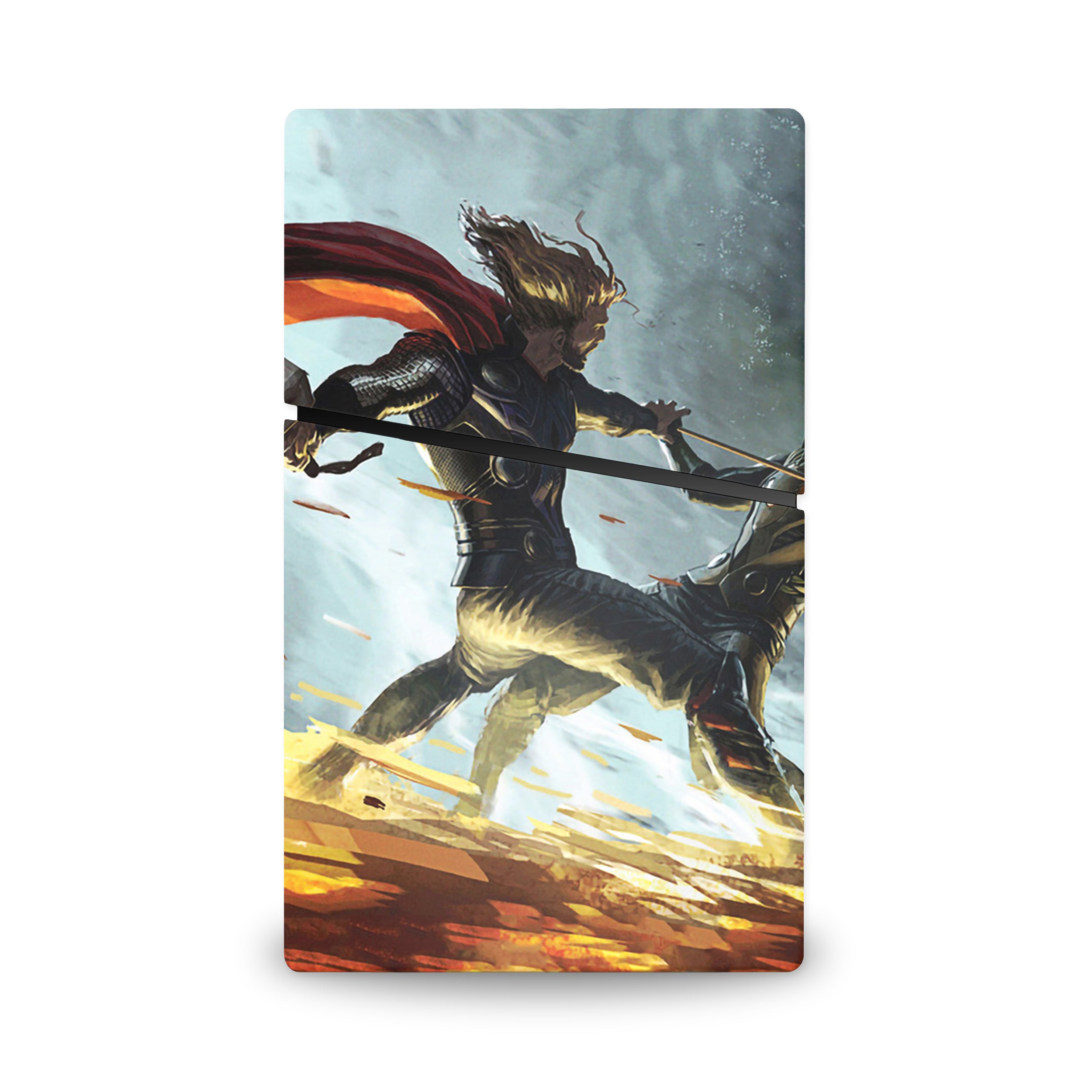 Thunder God v7 PS5 Slim Digital Skin - Comics-inspired design