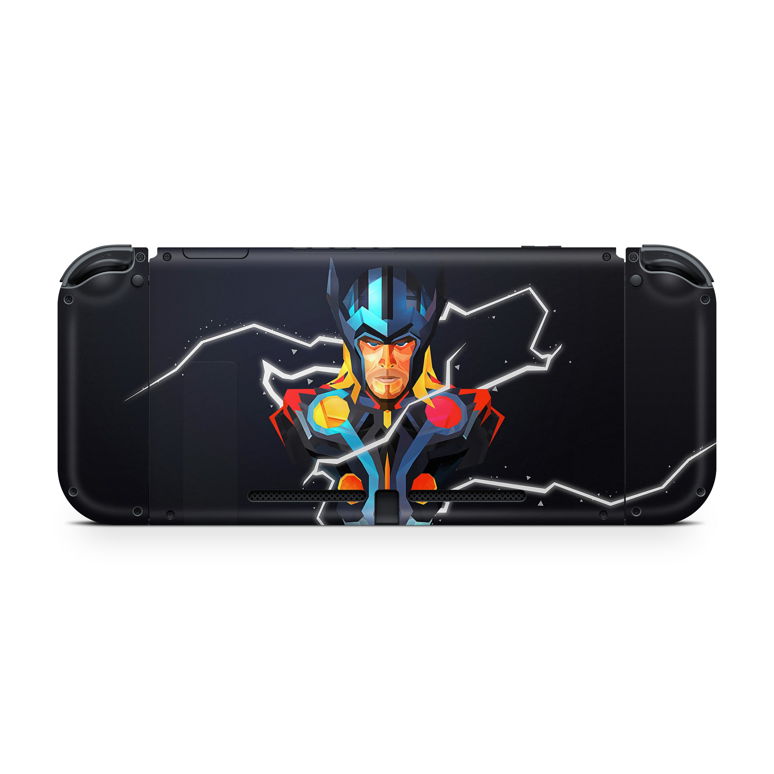 Thunder God v8 Nintendo Switch OLED Skin - Comics-inspired design