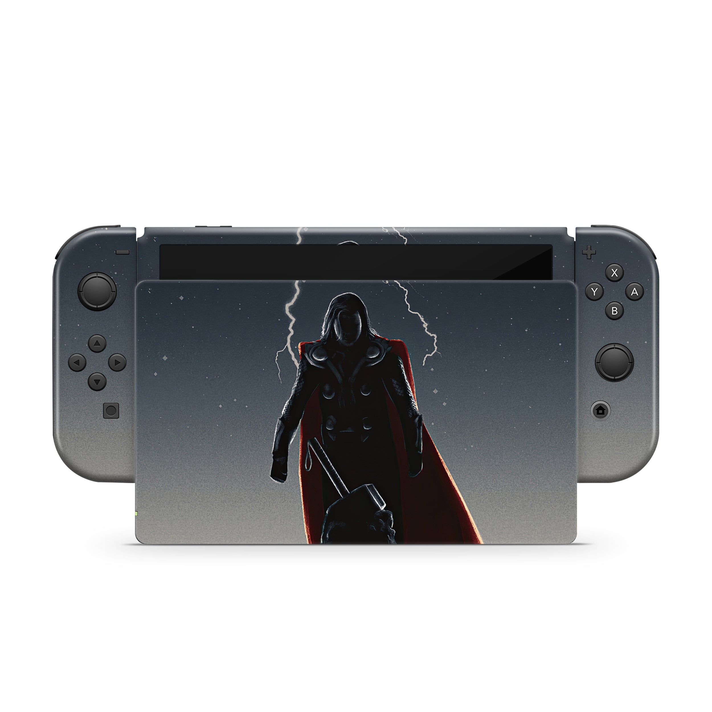 Thunder God v10 Nintendo Switch OLED Skin - Comics-inspired design