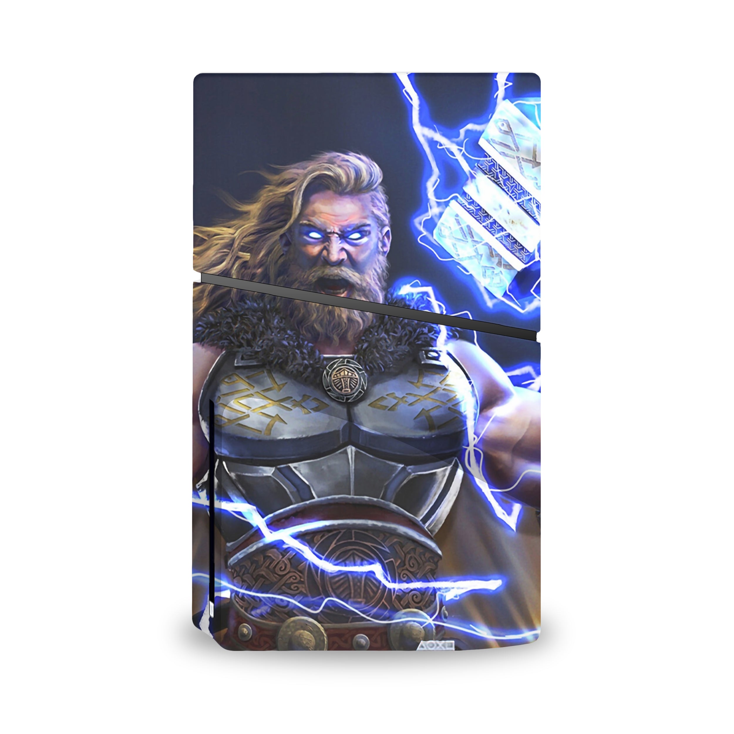 Thunder God v12 PS5 Slim Skin - Comics-inspired design