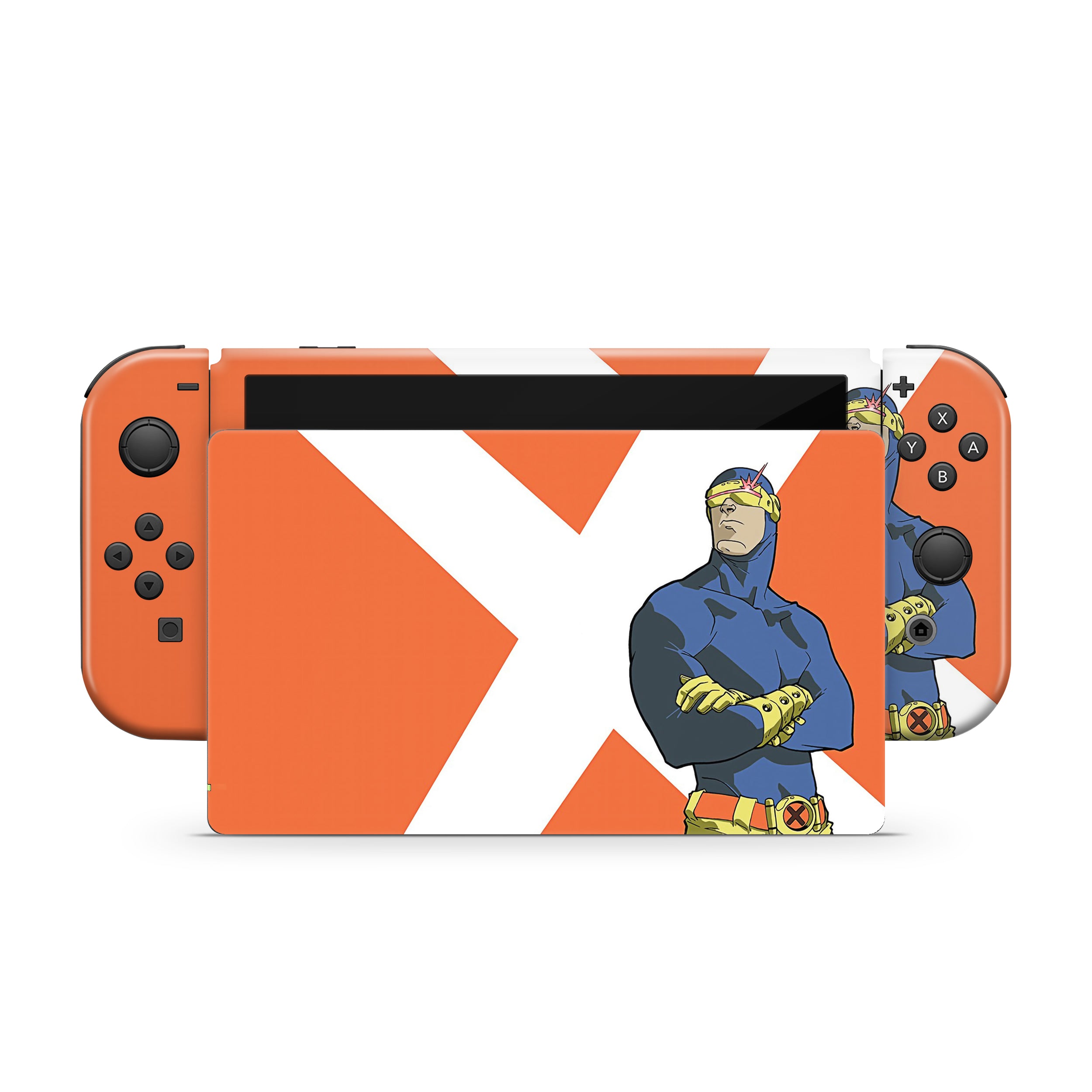 Optical Blast v7 Nintendo Switch OLED Skin - Comics-inspired design