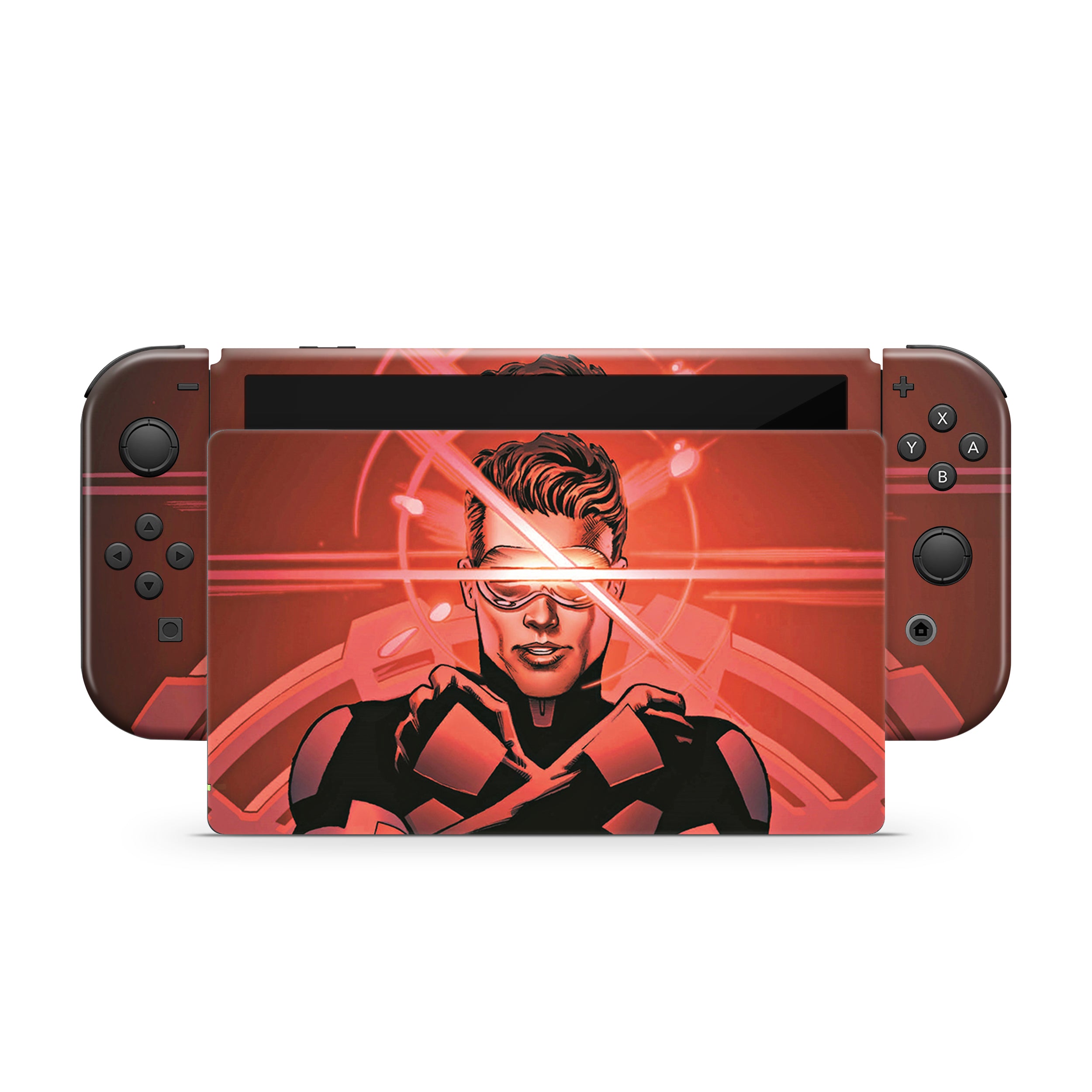 Optical Blast v8 Nintendo Switch OLED Skin - Comics-inspired design