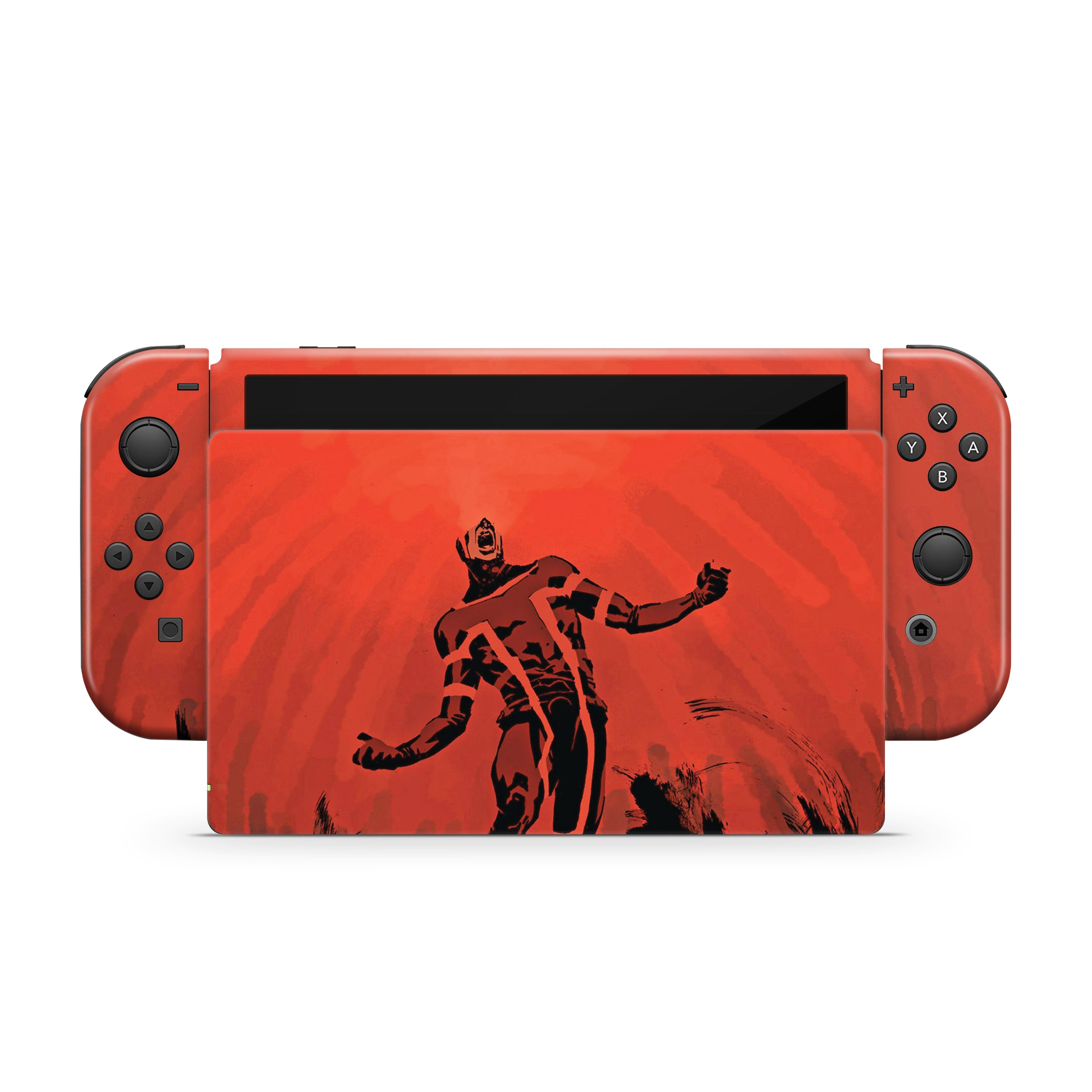 Optical Blast v9 Nintendo Switch OLED Skin - Comics-inspired design