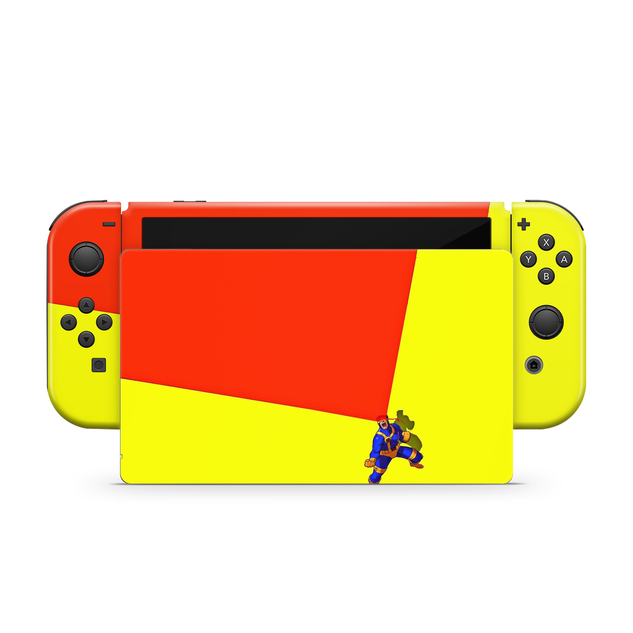 Optical Blast v10 Nintendo Switch OLED Skin - Comics-inspired design