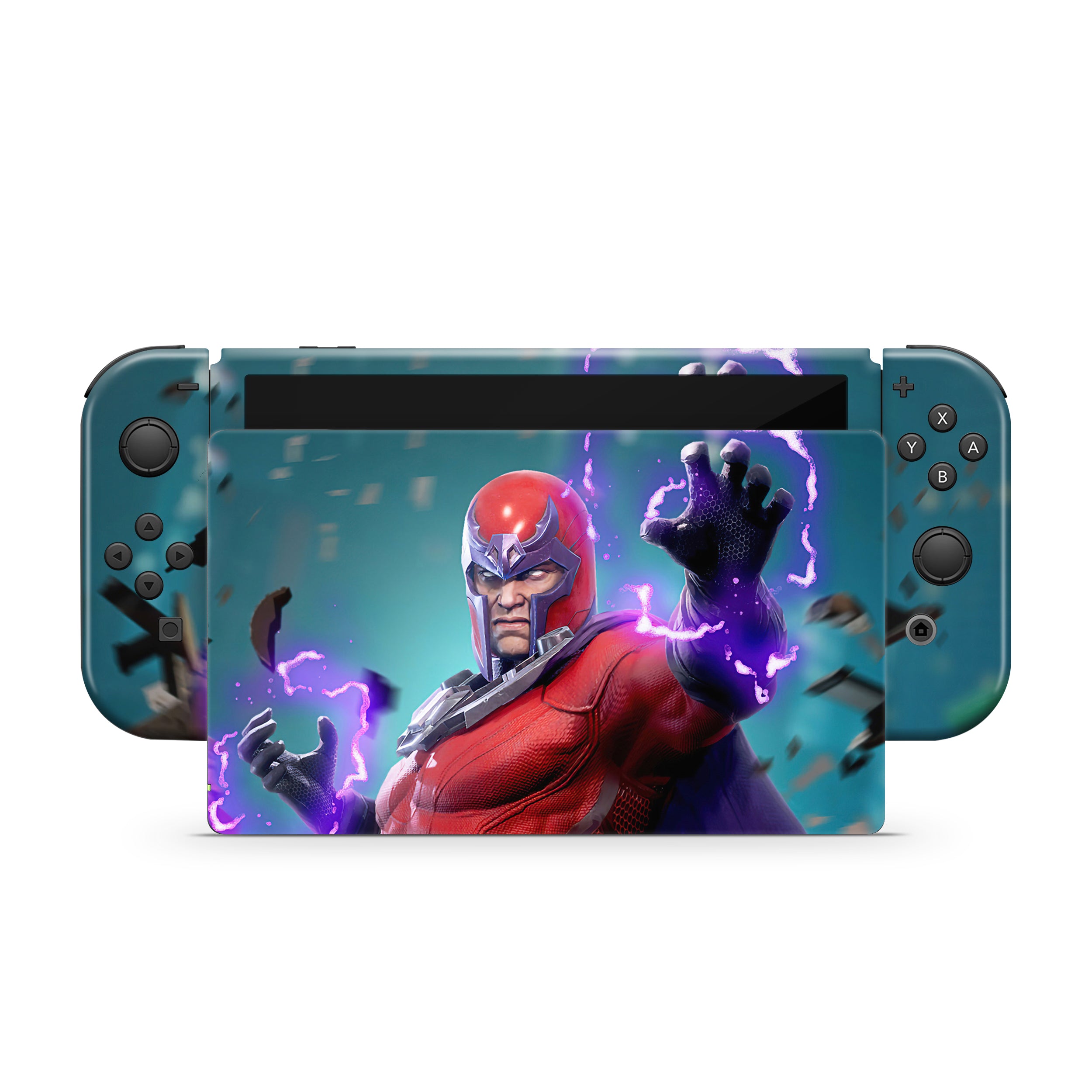 Master of Magnetism v4 Nintendo Switch OLED Skin - Comics-inspired design