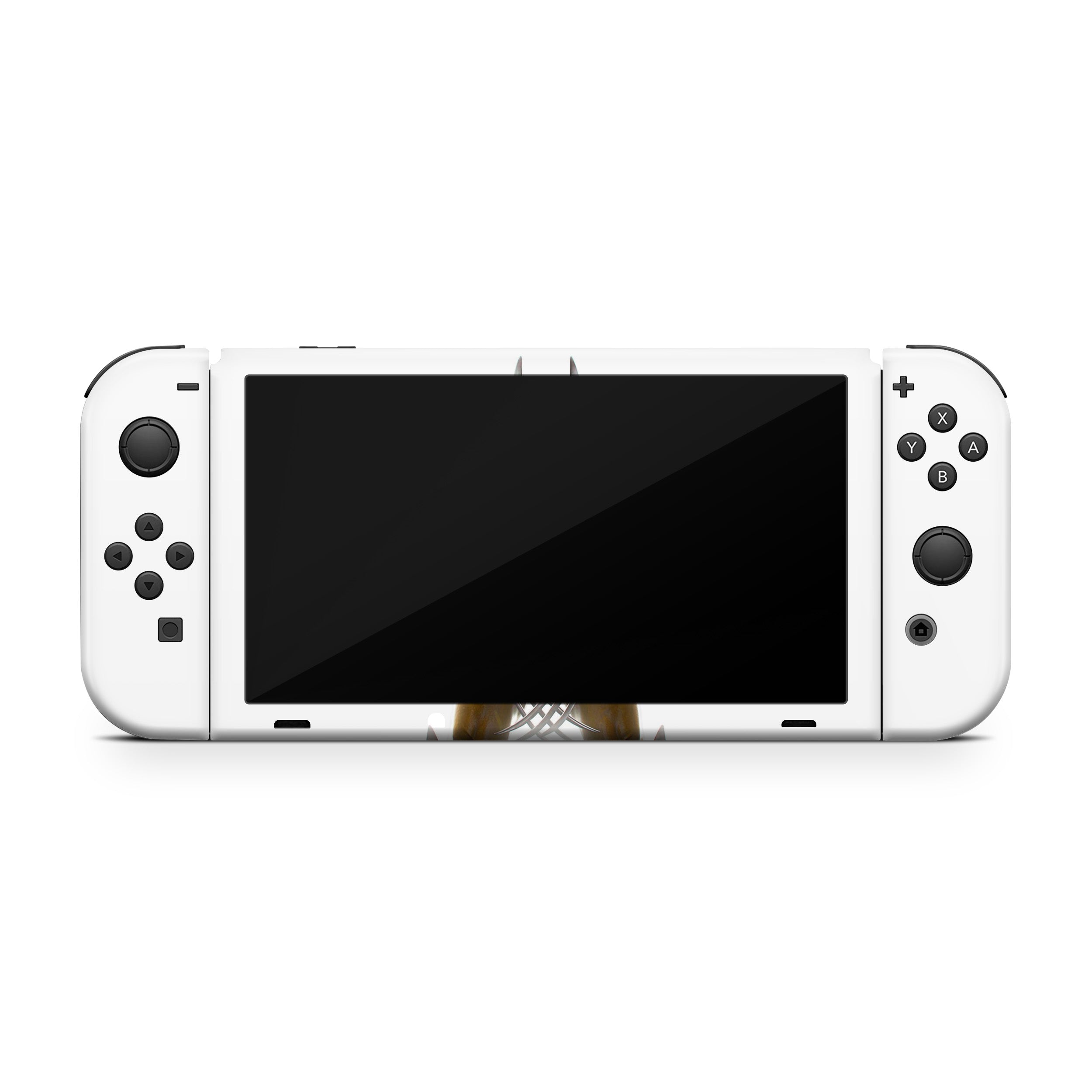 Metallic Claws v7 Nintendo Switch OLED Skin - Comics-inspired design