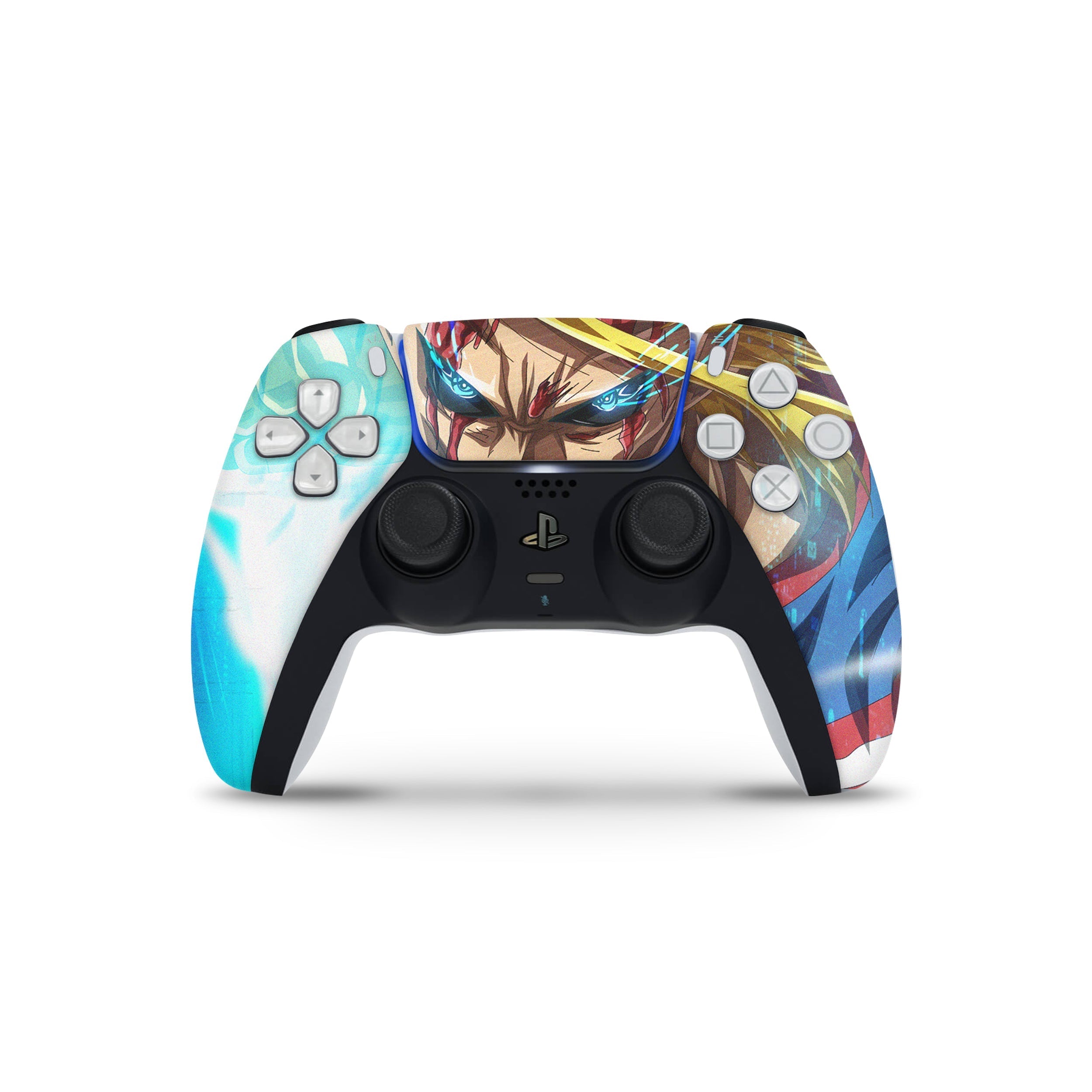 Hero of Might v3 PS5 Controller Skin - Anime-inspired design