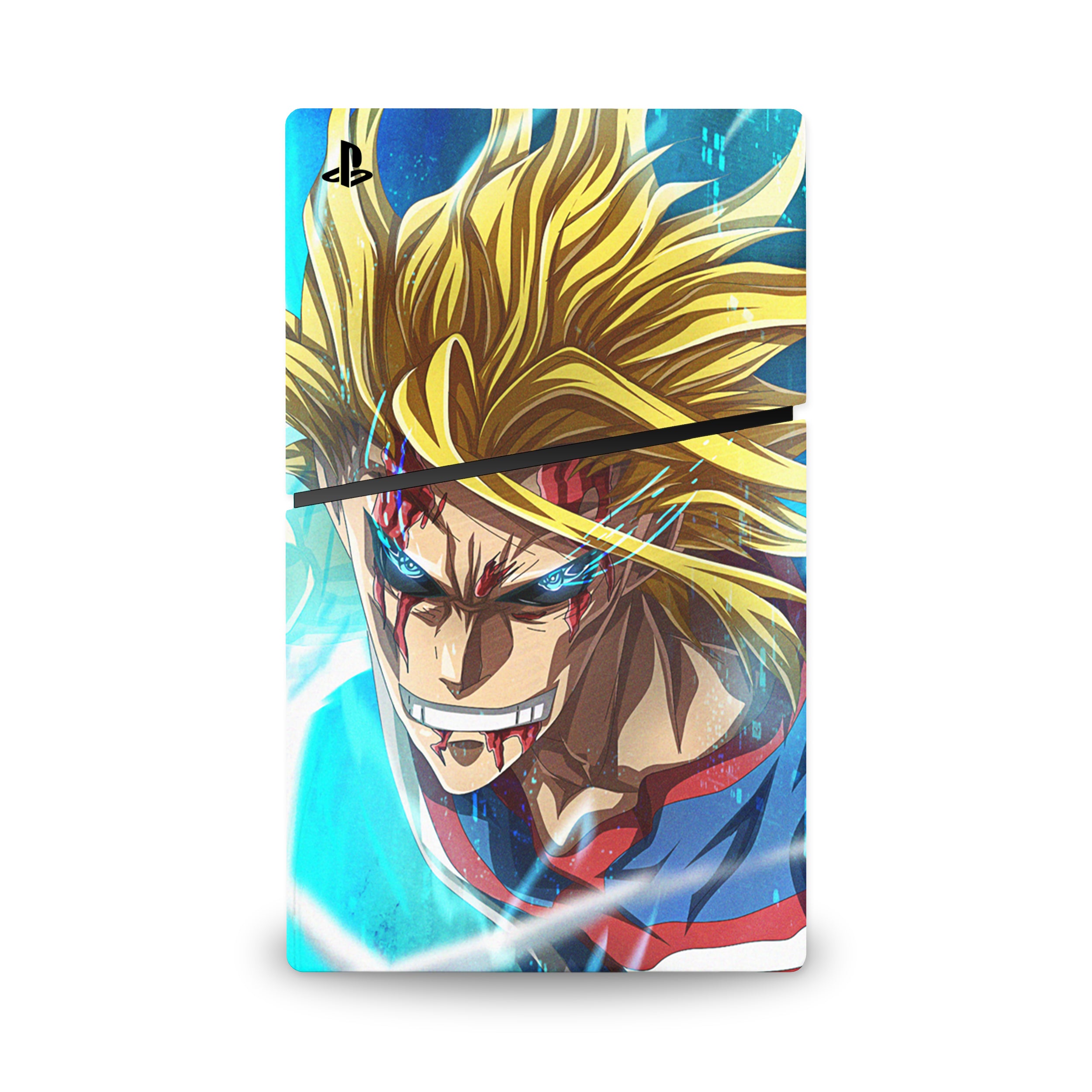 Hero of Might v3 PS5 Slim Digital Skin - Anime-inspired design