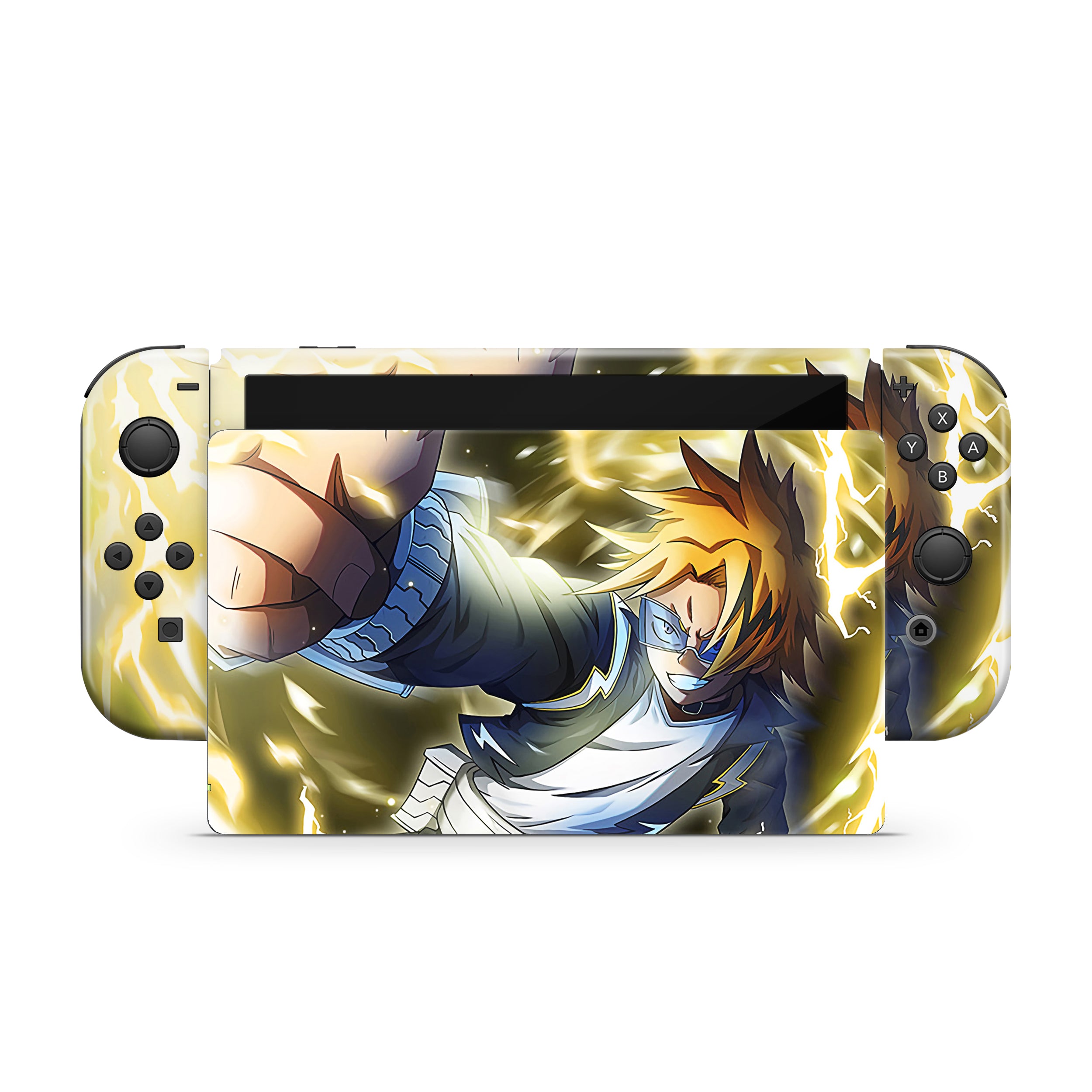 Electric Hero v1 Nintendo Switch OLED Skin - Anime-inspired design