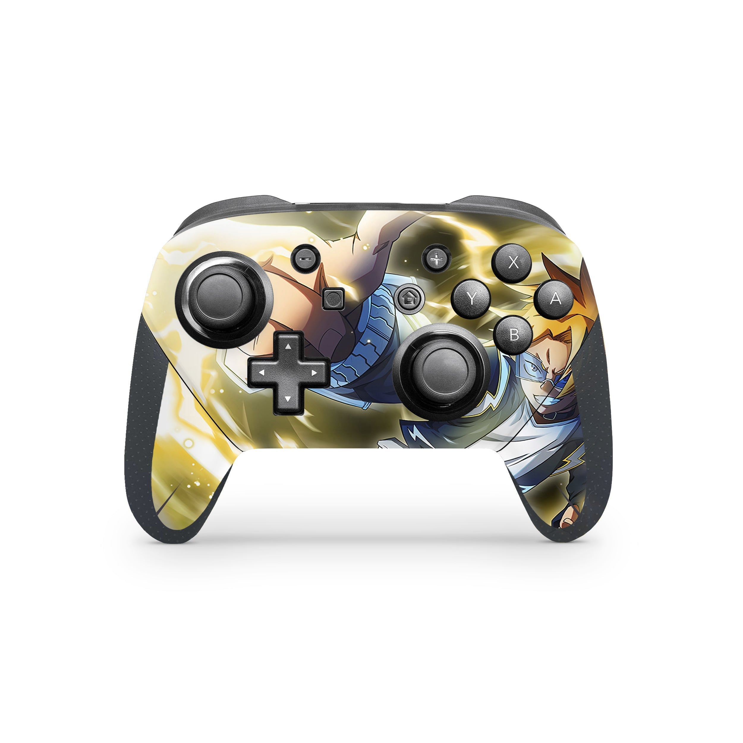 Electric Hero v1 Nintendo Switch Pro Controller Skin - Anime-inspired design