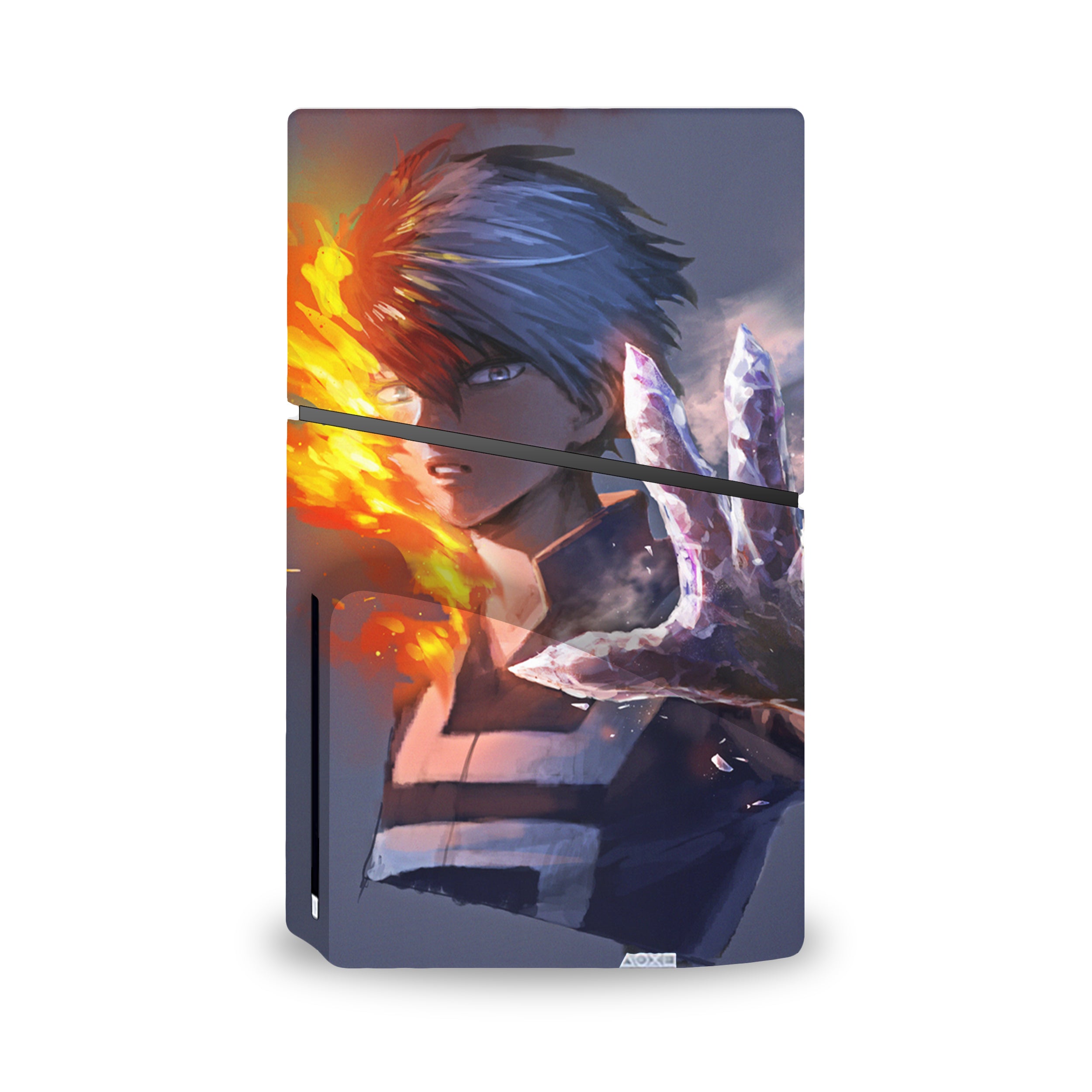 Frozen Inferno v1 PS5 Slim Skin - Anime-inspired design