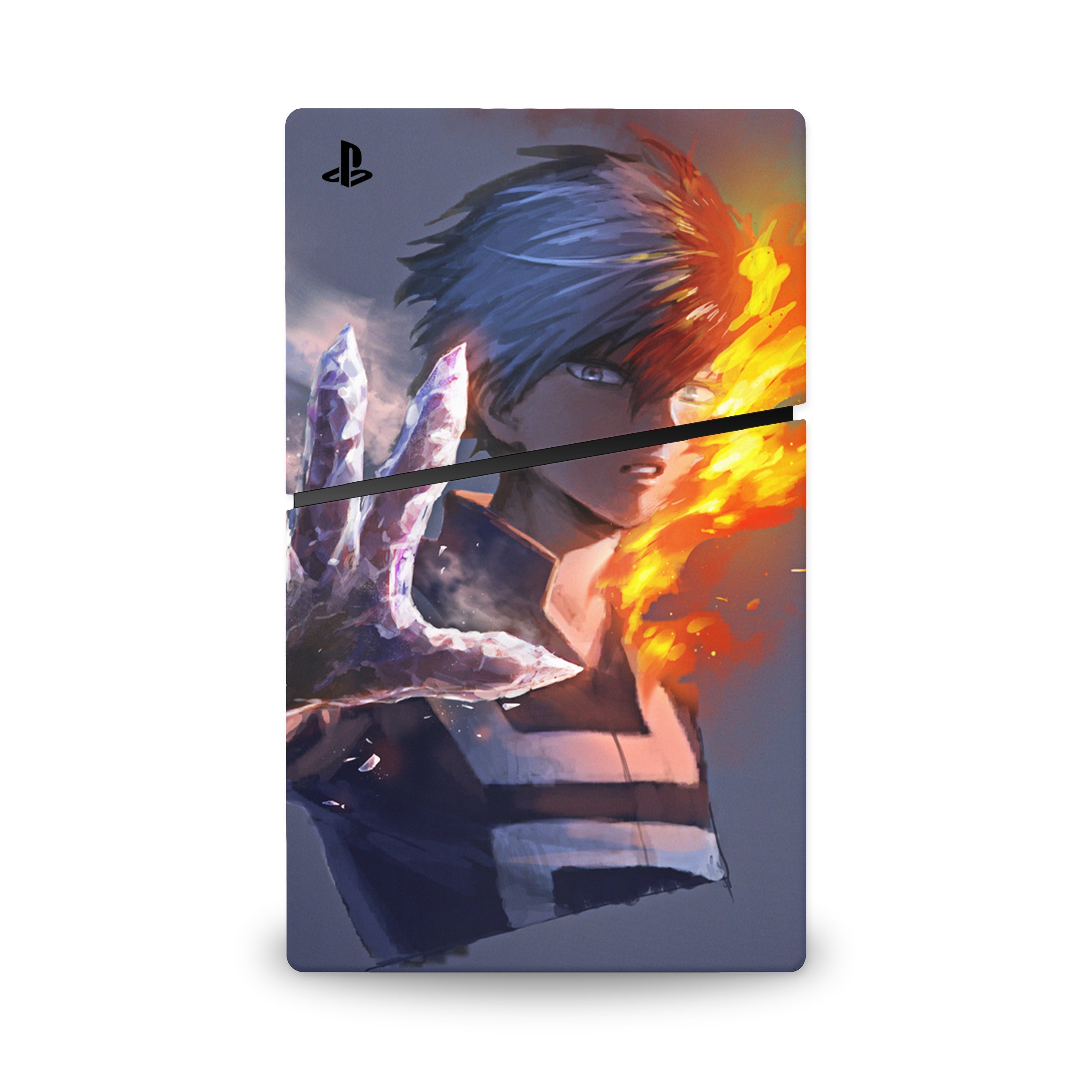 Frozen Inferno v1 PS5 Slim Skin - Anime-inspired design