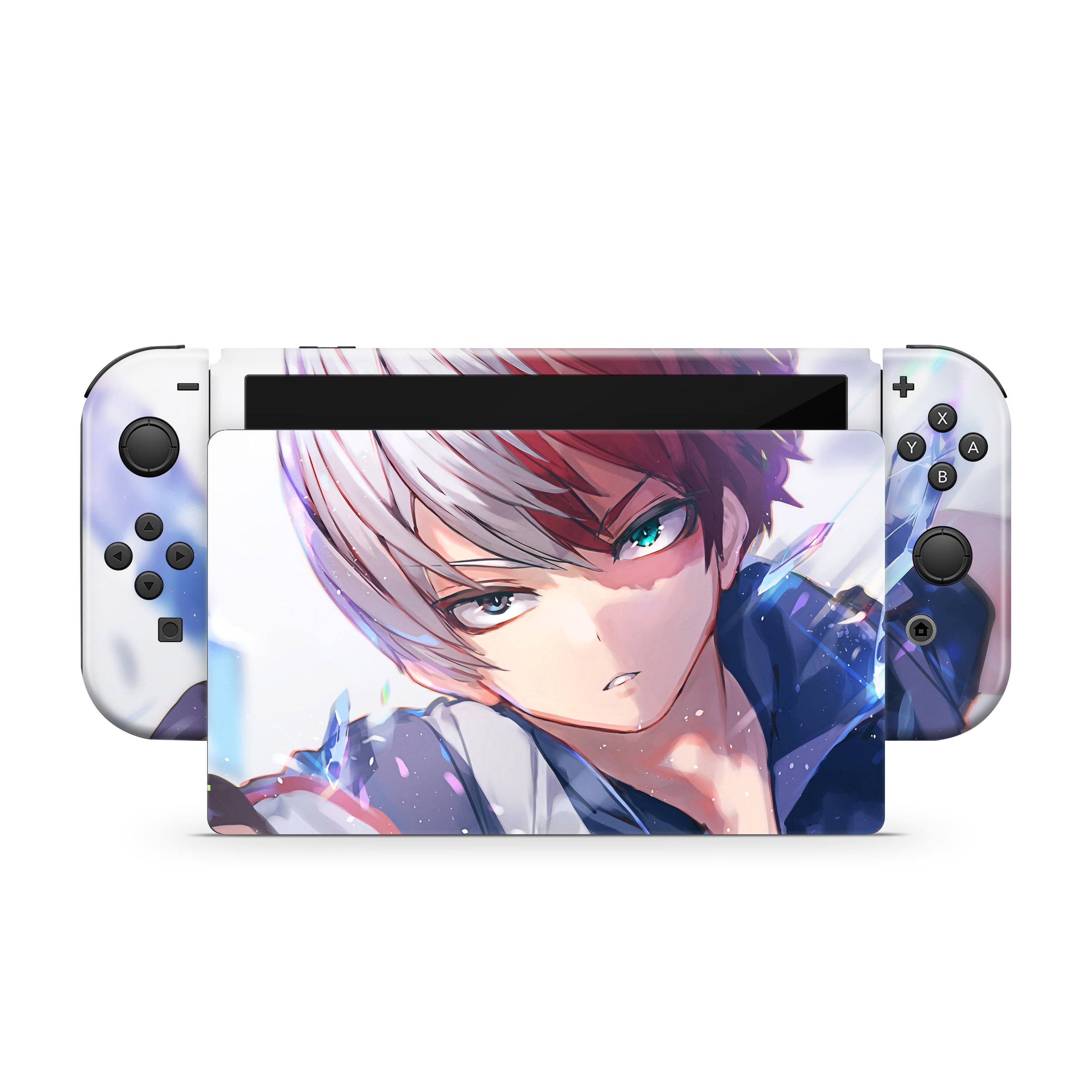 Frozen Inferno v3 Nintendo Switch OLED Skin - Anime-inspired design
